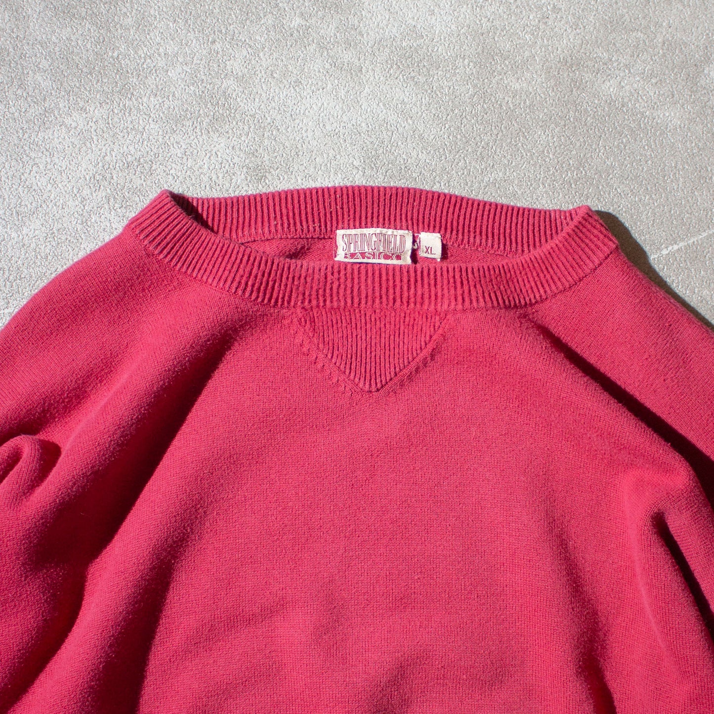 Cotton Crewneck Knit Sweater