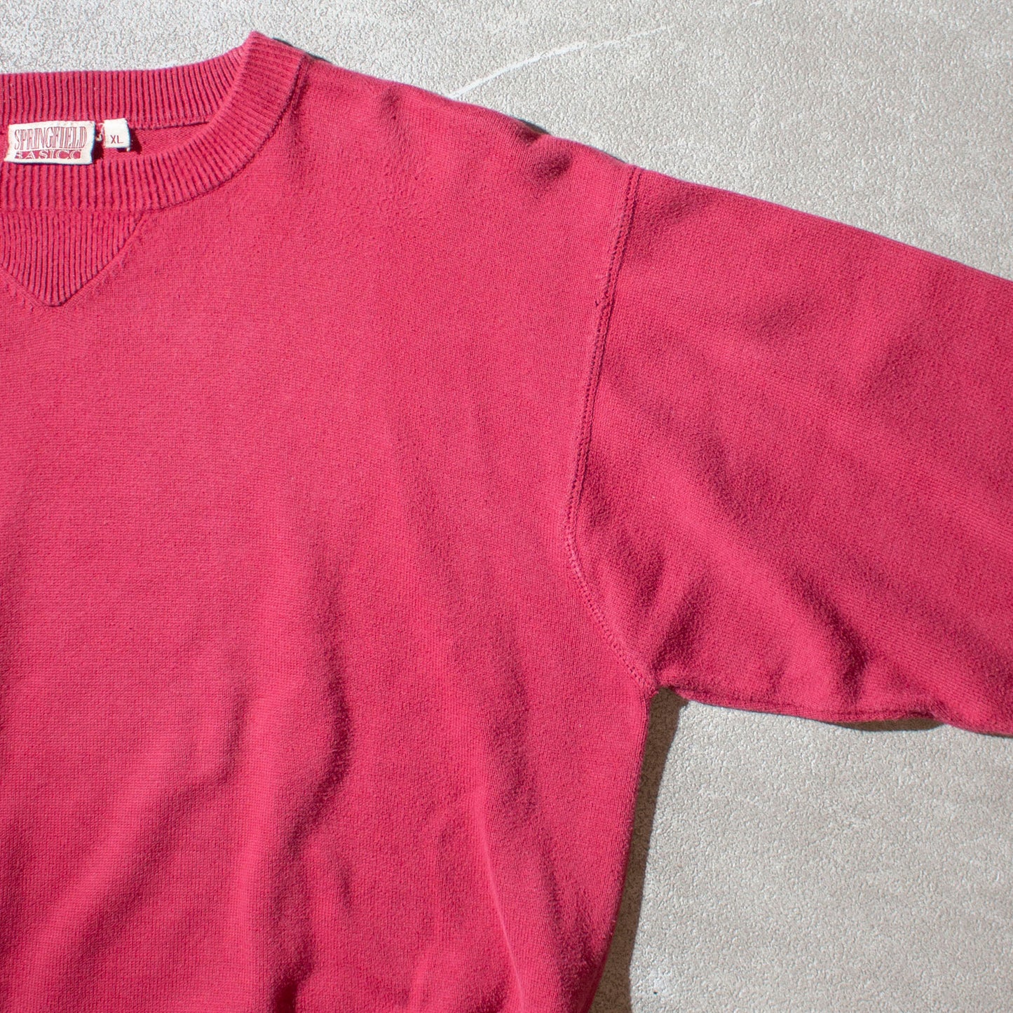 Cotton Crewneck Knit Sweater