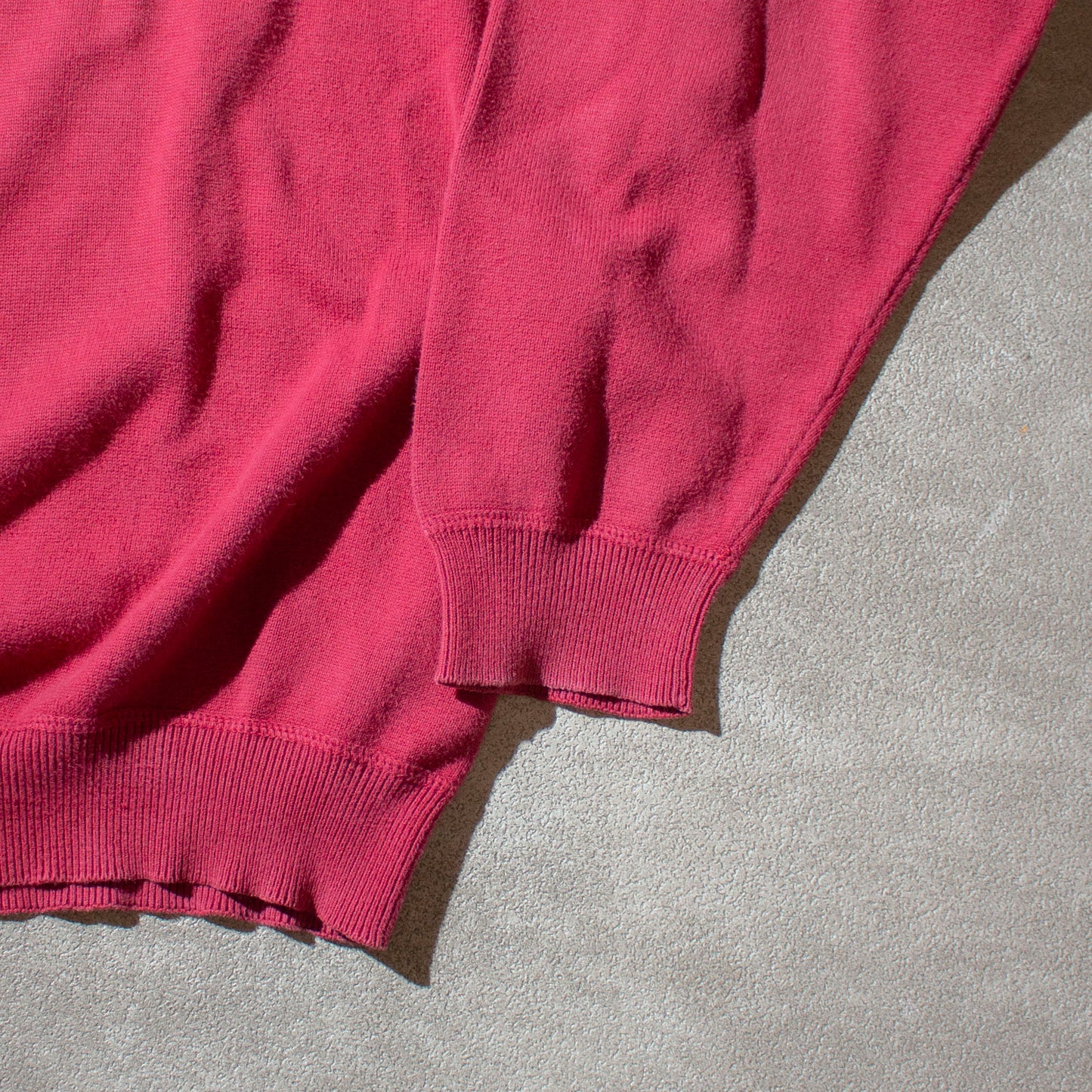 Cotton Crewneck Knit Sweater