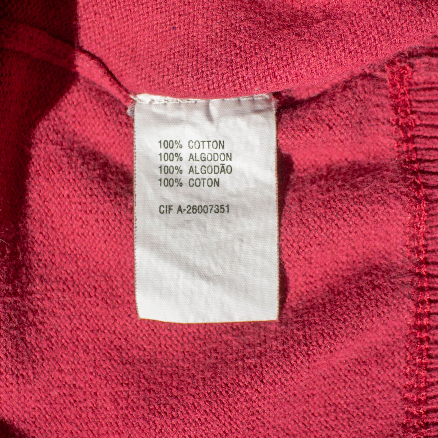 Cotton Crewneck Knit Sweater