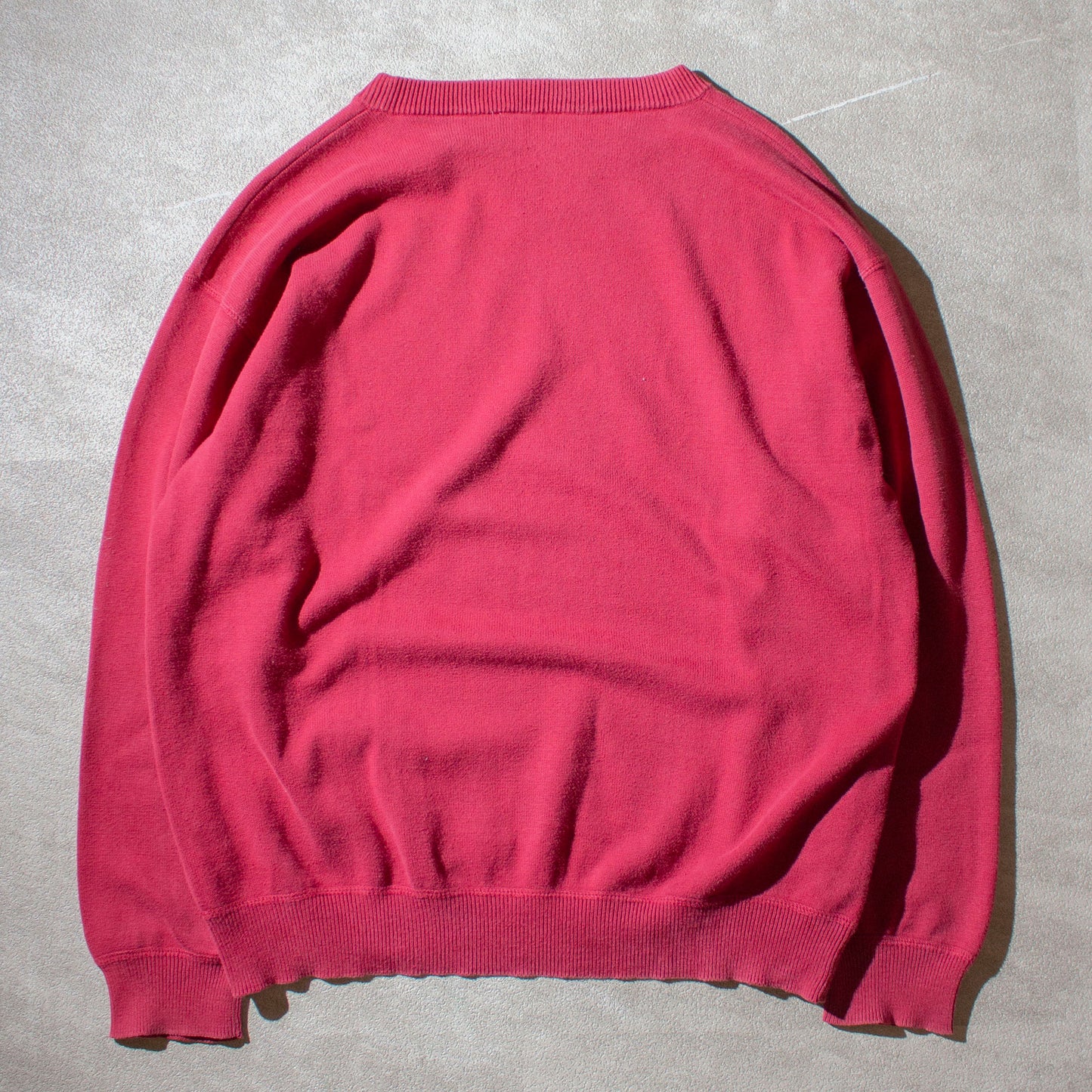 Cotton Crewneck Knit Sweater