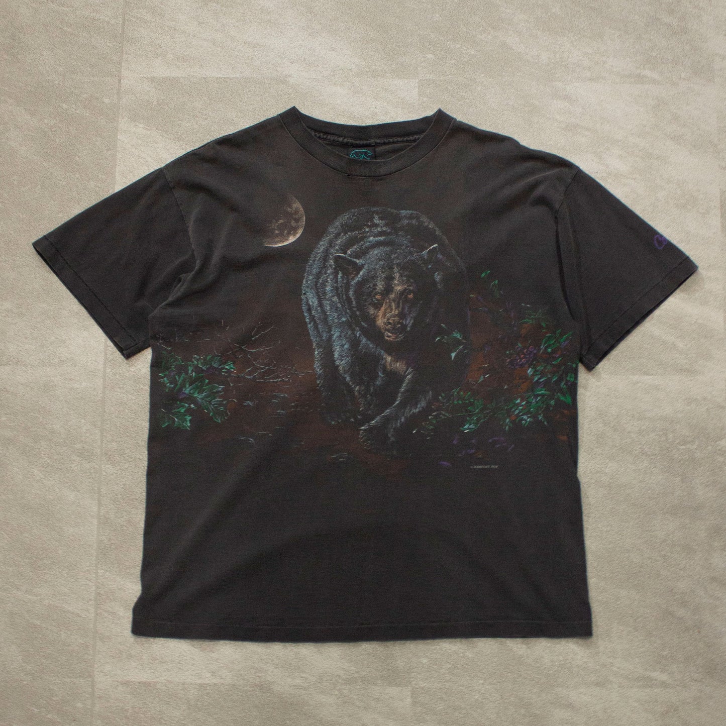 Bear Printed S/S Tee Made in U.S.A.
