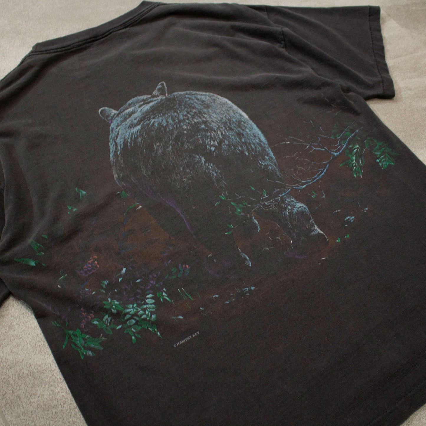 Bear Printed S/S Tee Made in U.S.A.