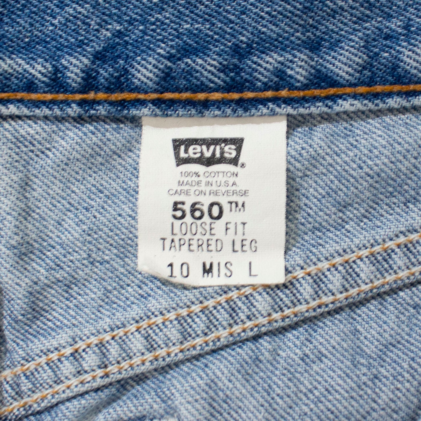 560 LOOSE FIT TAPERED Denim Pants Made in USA