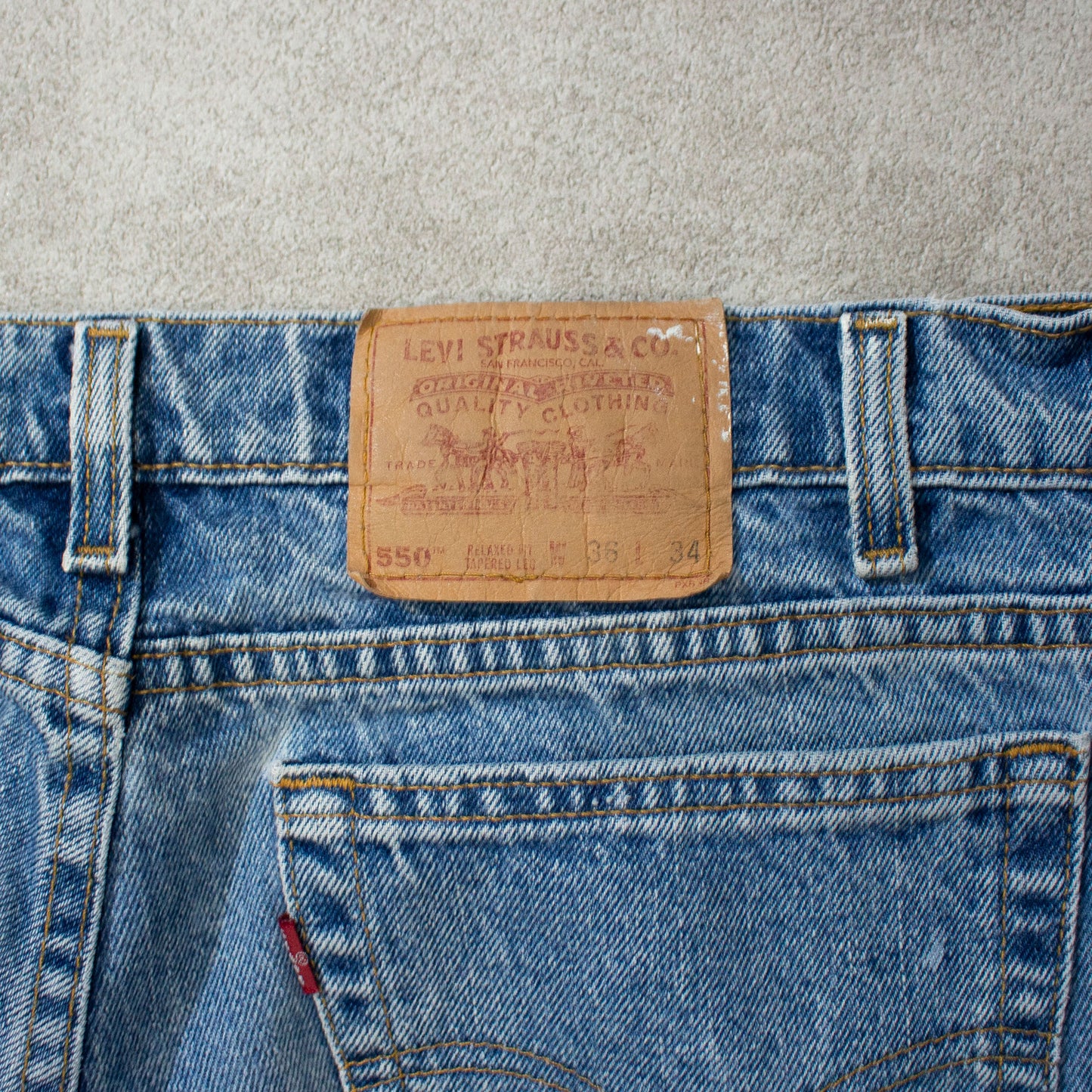 550 RELAXED FIT TAPERED LEG Made in USA