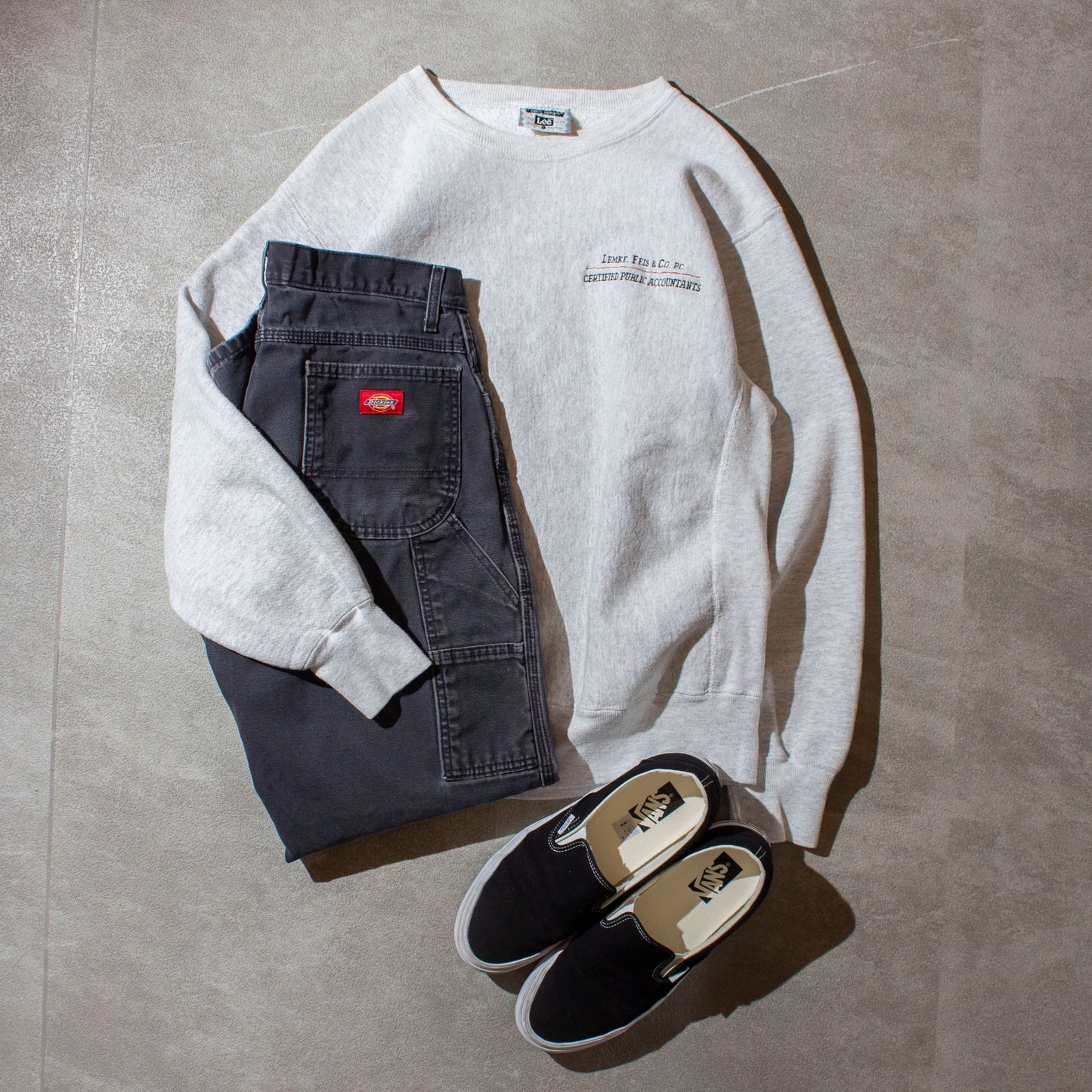 "CROSS GRAIN" Crewneck Sweat Made in U.S.A.