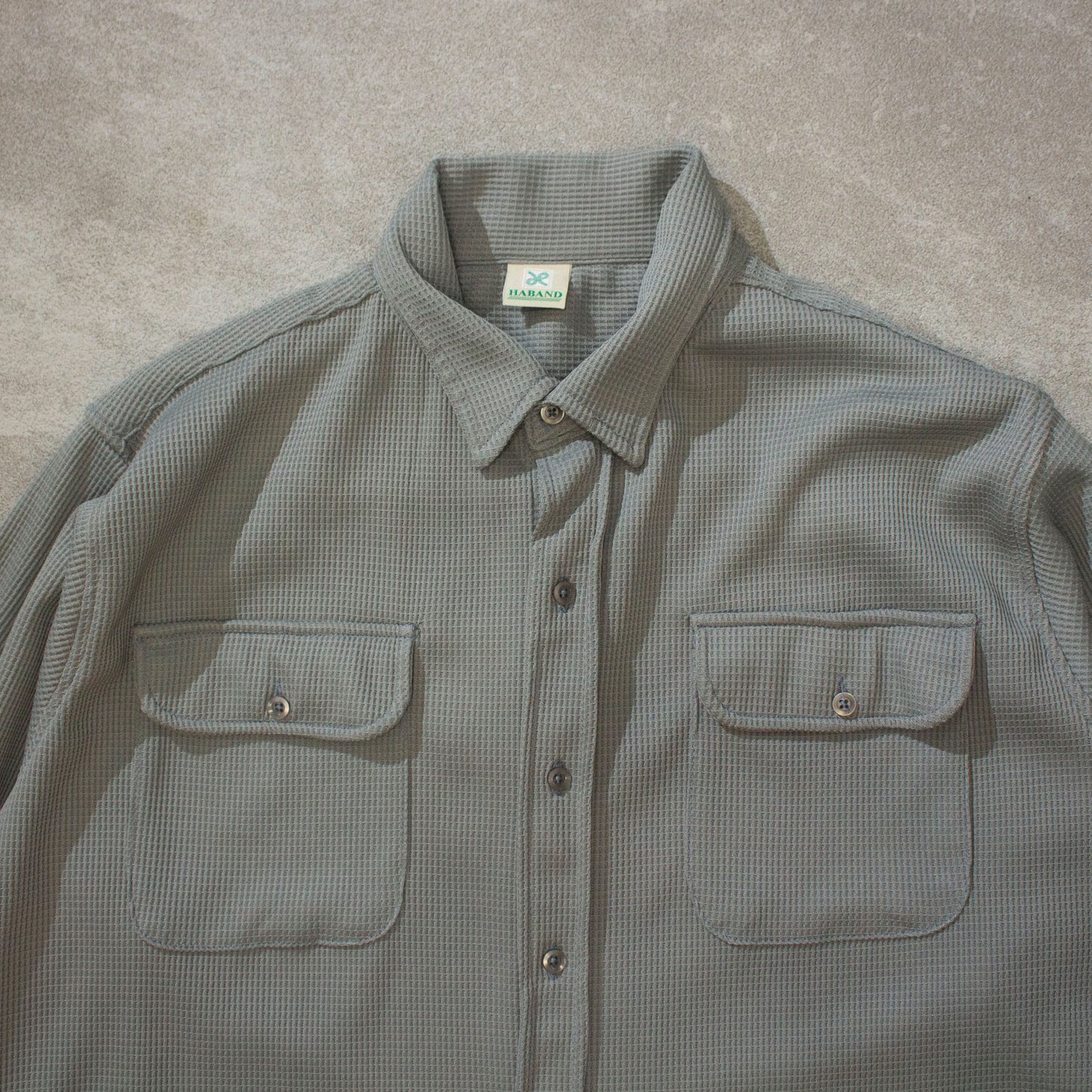Polyester Waffle L/S Shirt