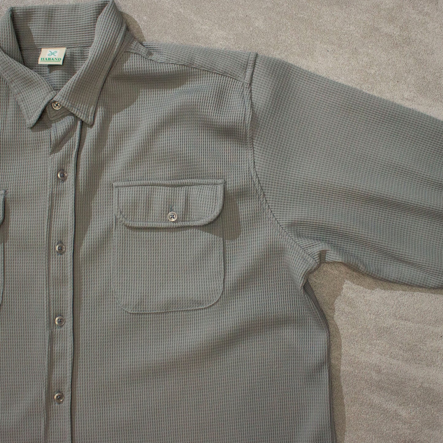 Polyester Waffle L/S Shirt