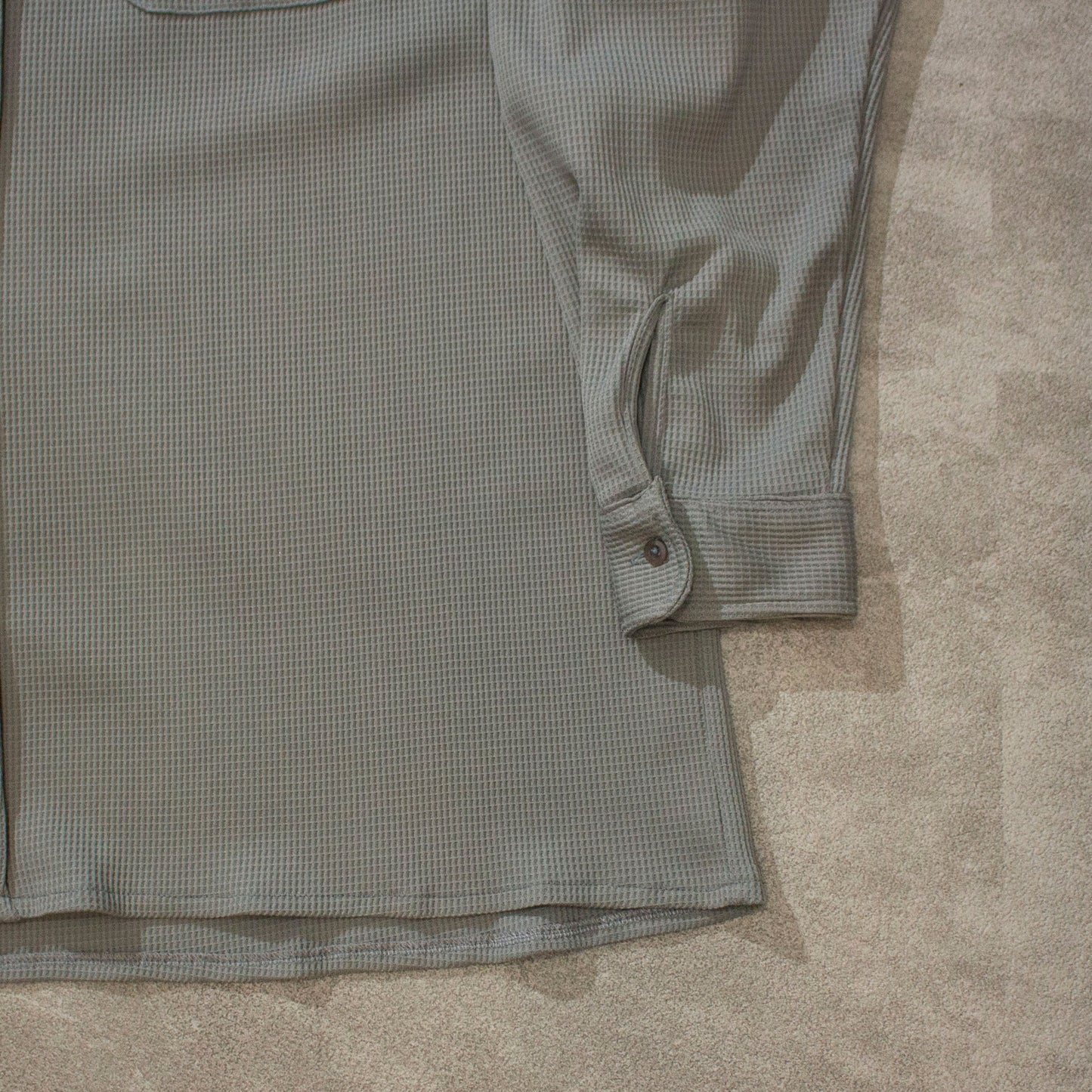 Polyester Waffle L/S Shirt