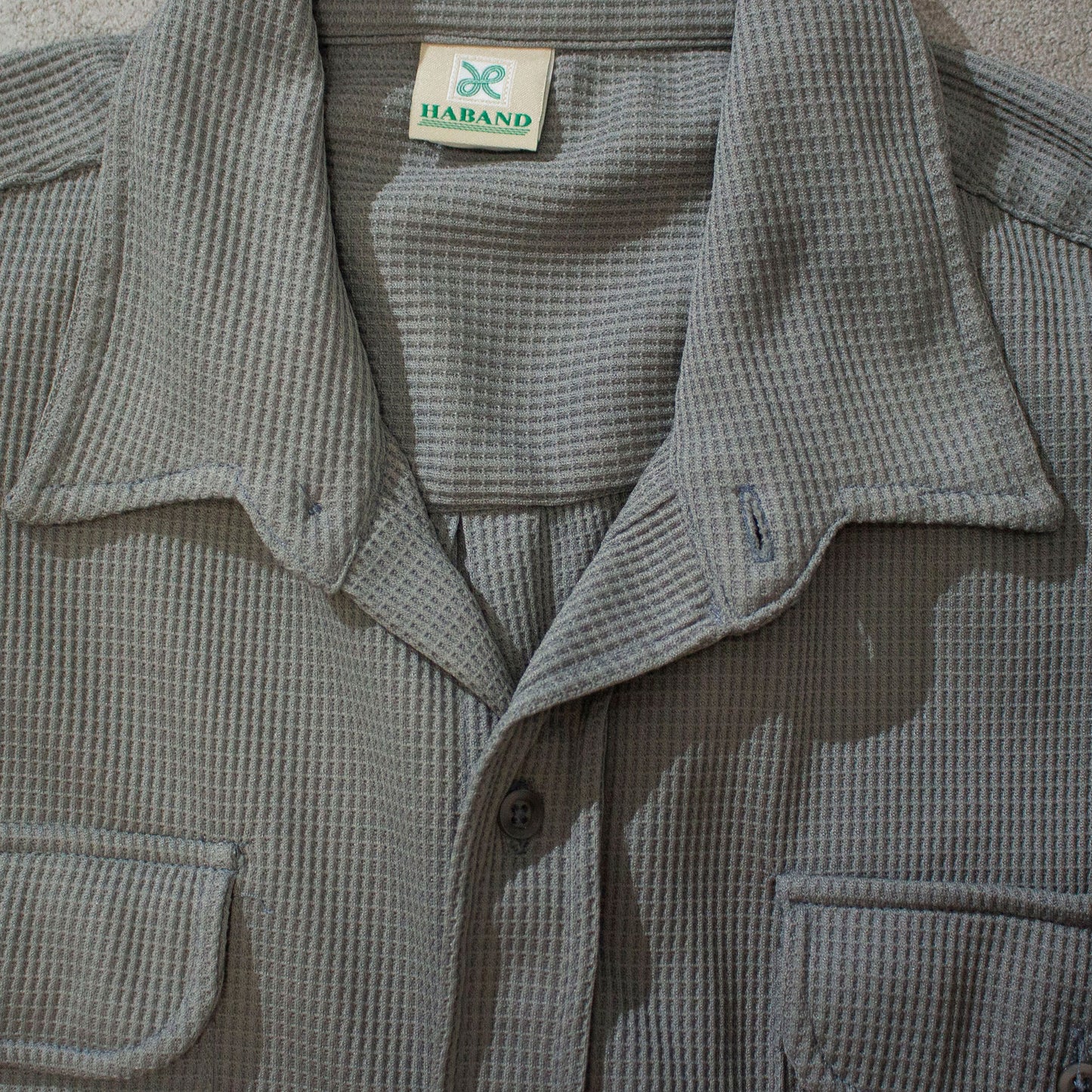 Polyester Waffle L/S Shirt