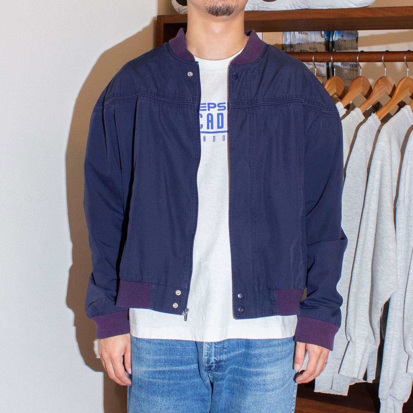2tone Cup Shoulder Jacket