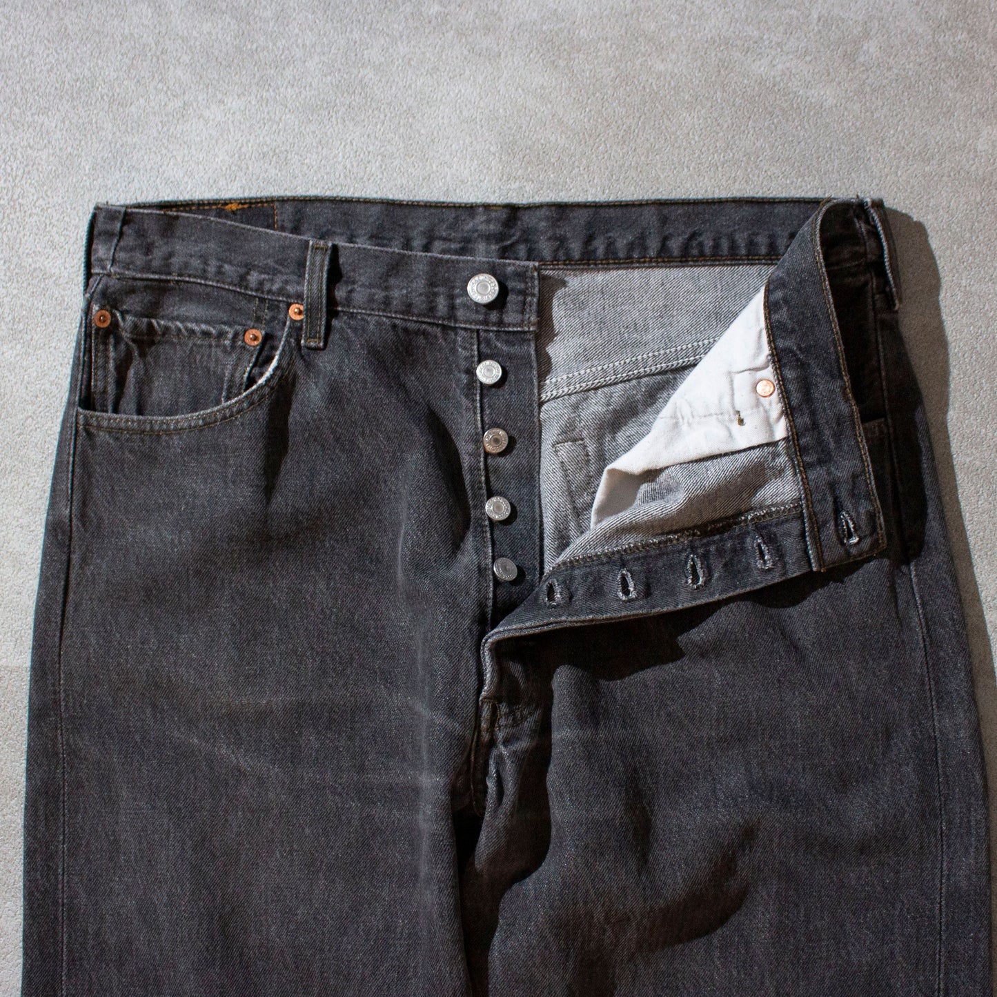 501 Black Denim "先染め"