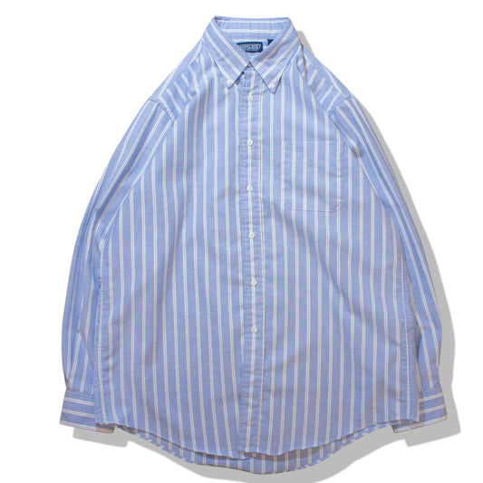 Stripe B.D Shirt Made in U.S.A. / SAX【About L】