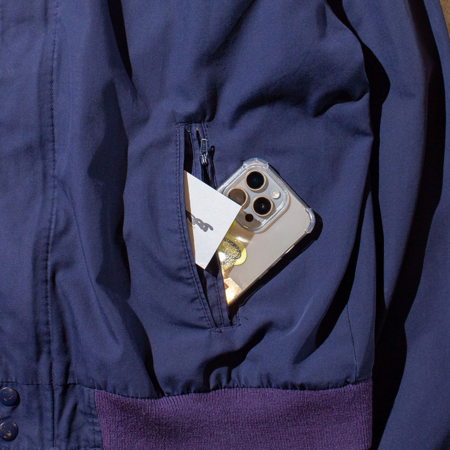 2tone Cup Shoulder Jacket