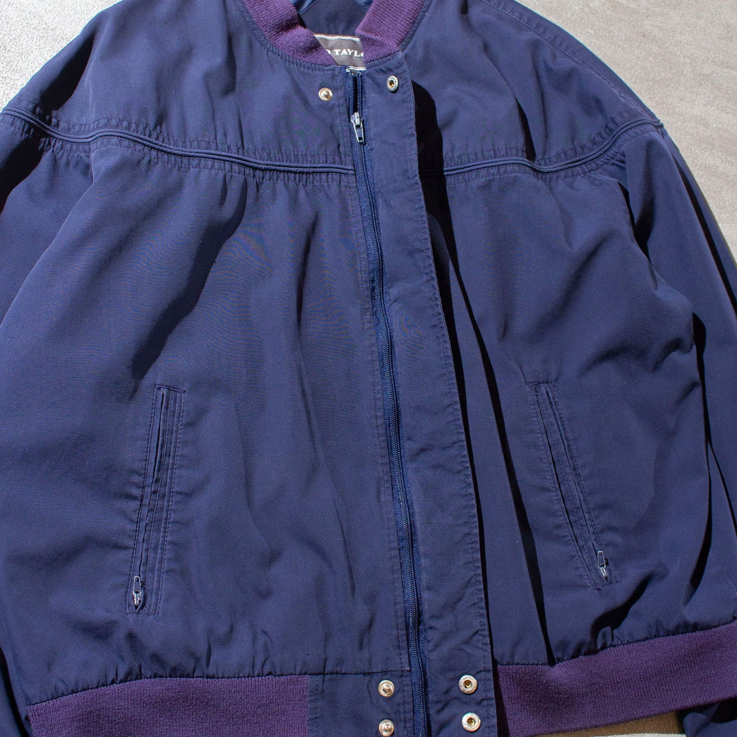 2tone Cup Shoulder Jacket