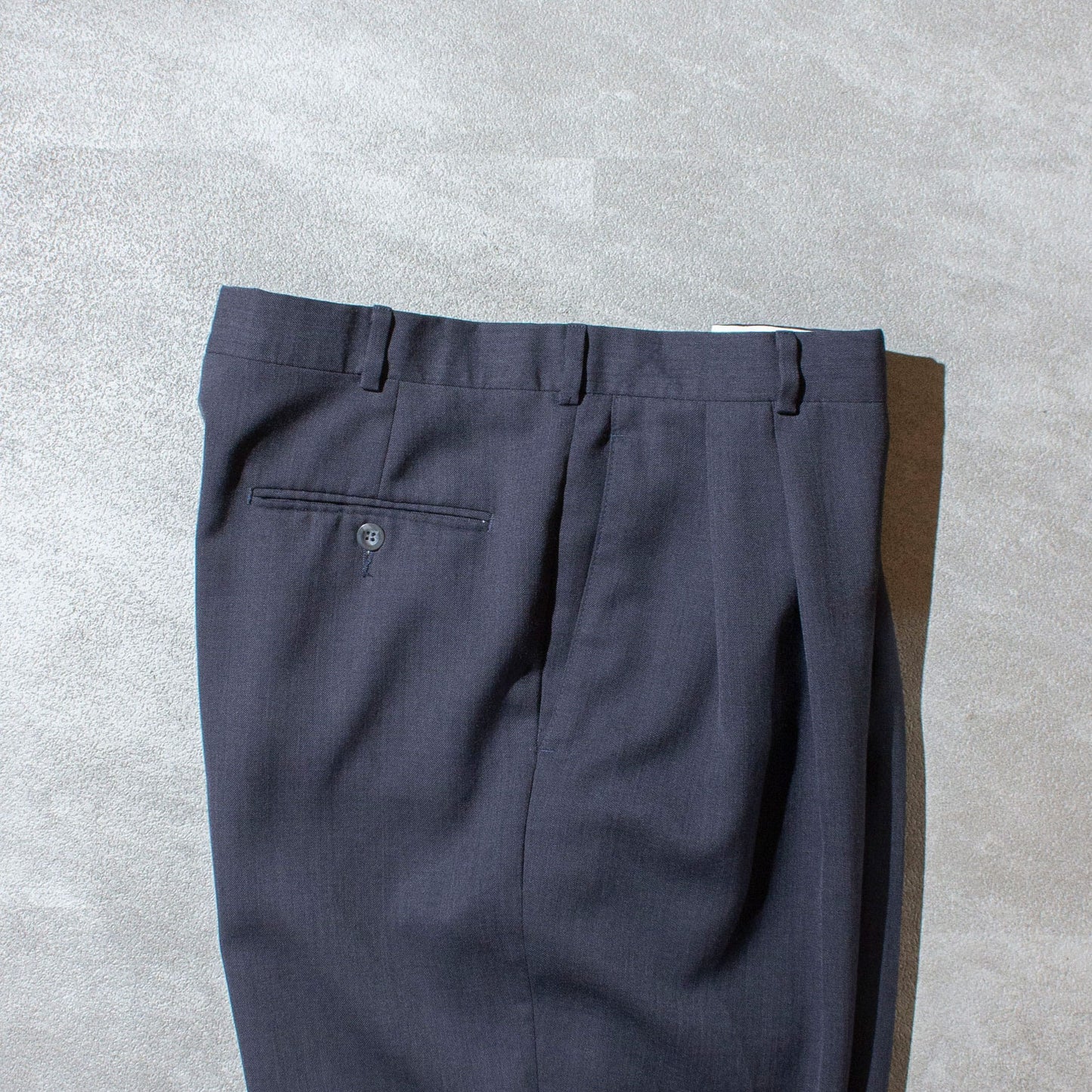 2tuck Wide Tapered Slacks / Charcoal Gray