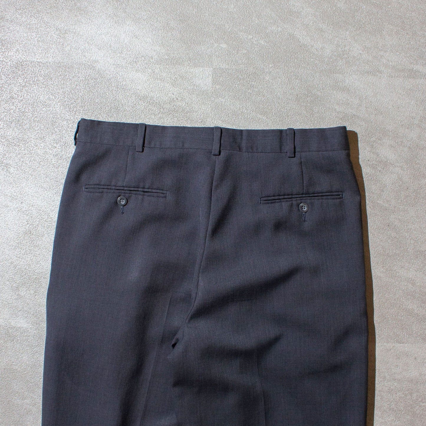 2tuck Wide Tapered Slacks / Charcoal Gray