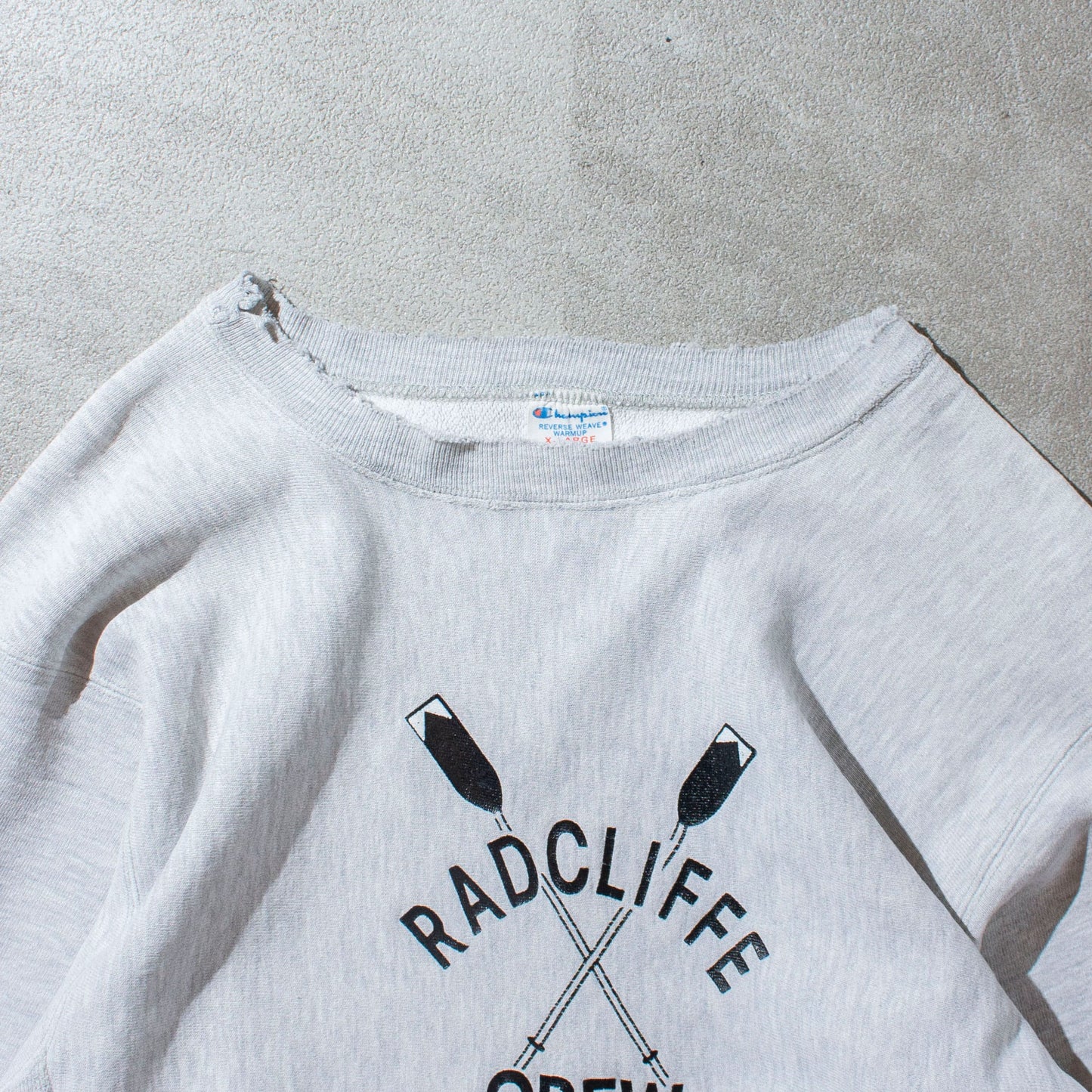 Reverse Weave "RADCLIFFE CREW" Crewneck Sweat