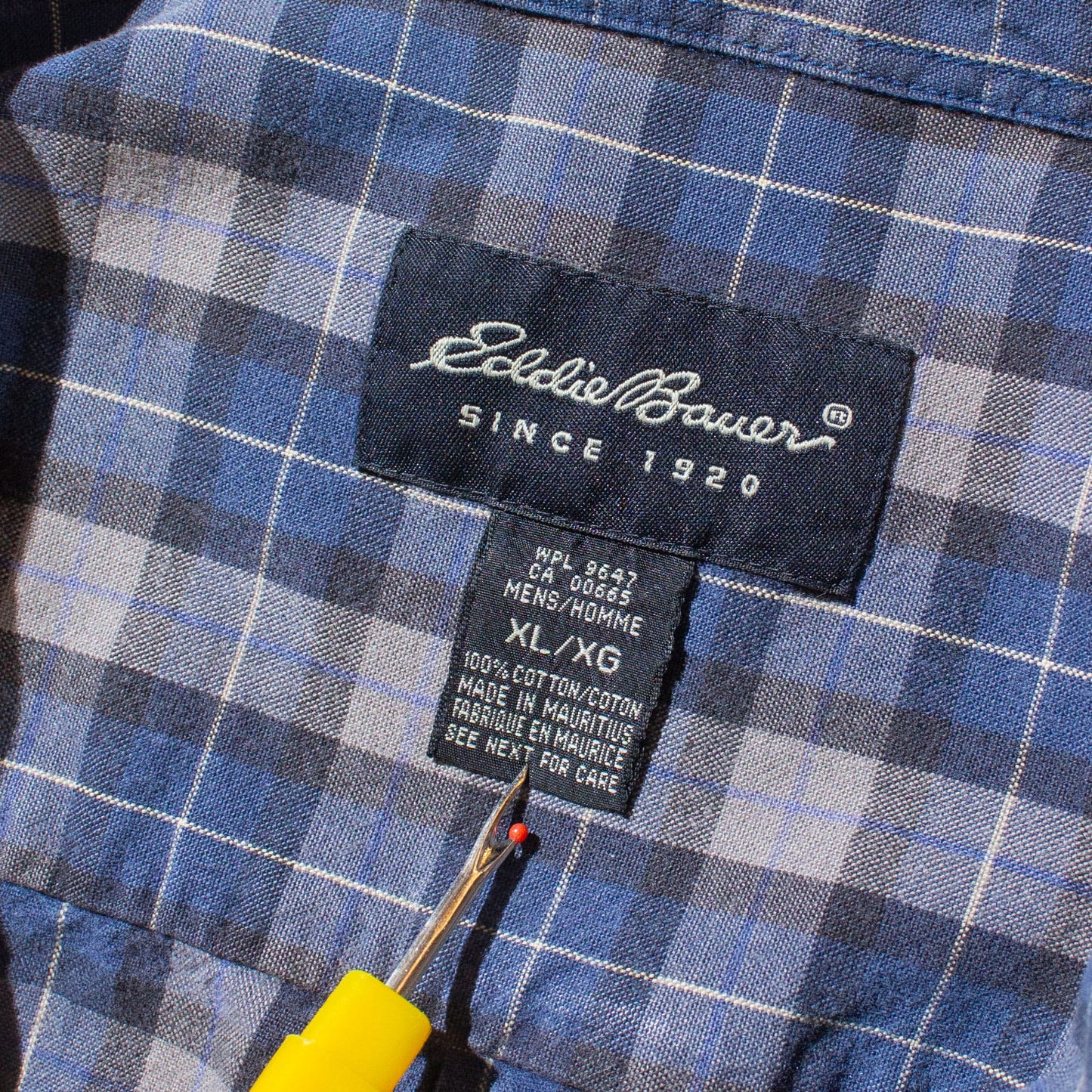 Cotton Check Regular Collar Shirt