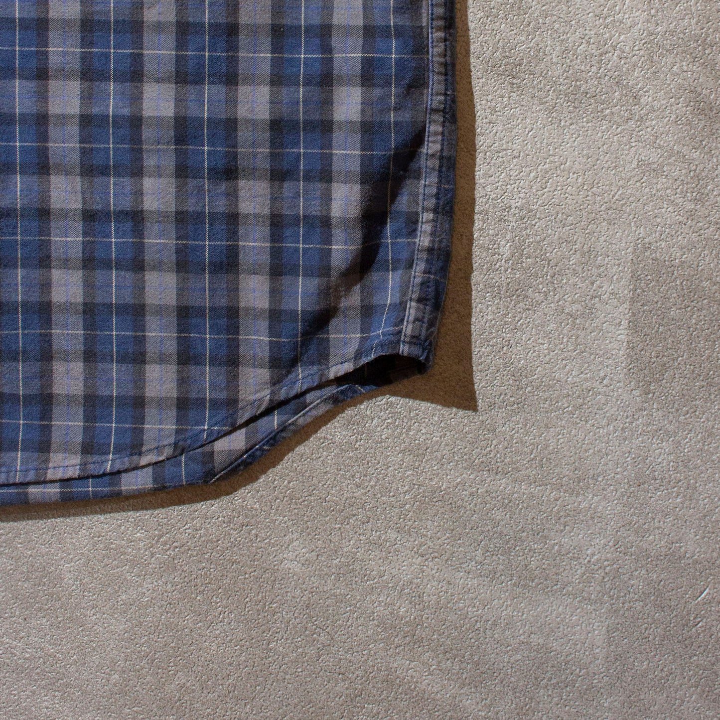 Cotton Check Regular Collar Shirt