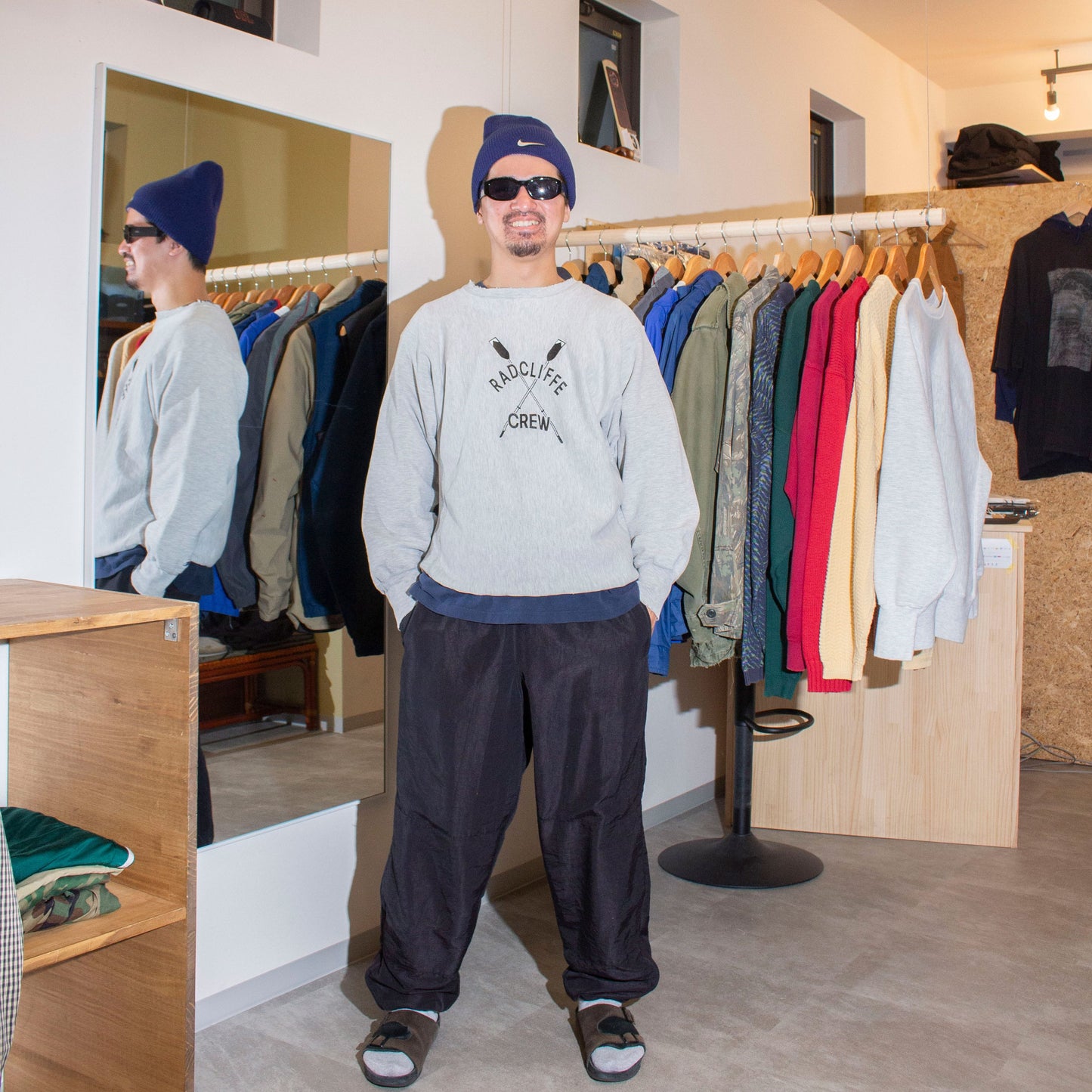 Reverse Weave "RADCLIFFE CREW" Crewneck Sweat