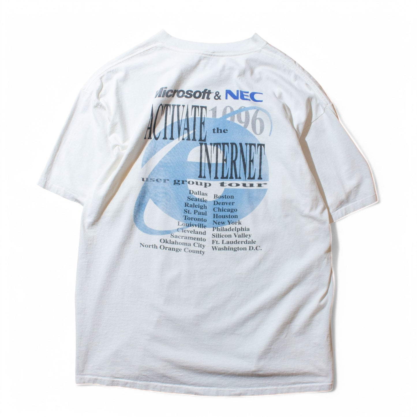 "Microsoft NEC Tour" T-Shirt Made in U.S.A.