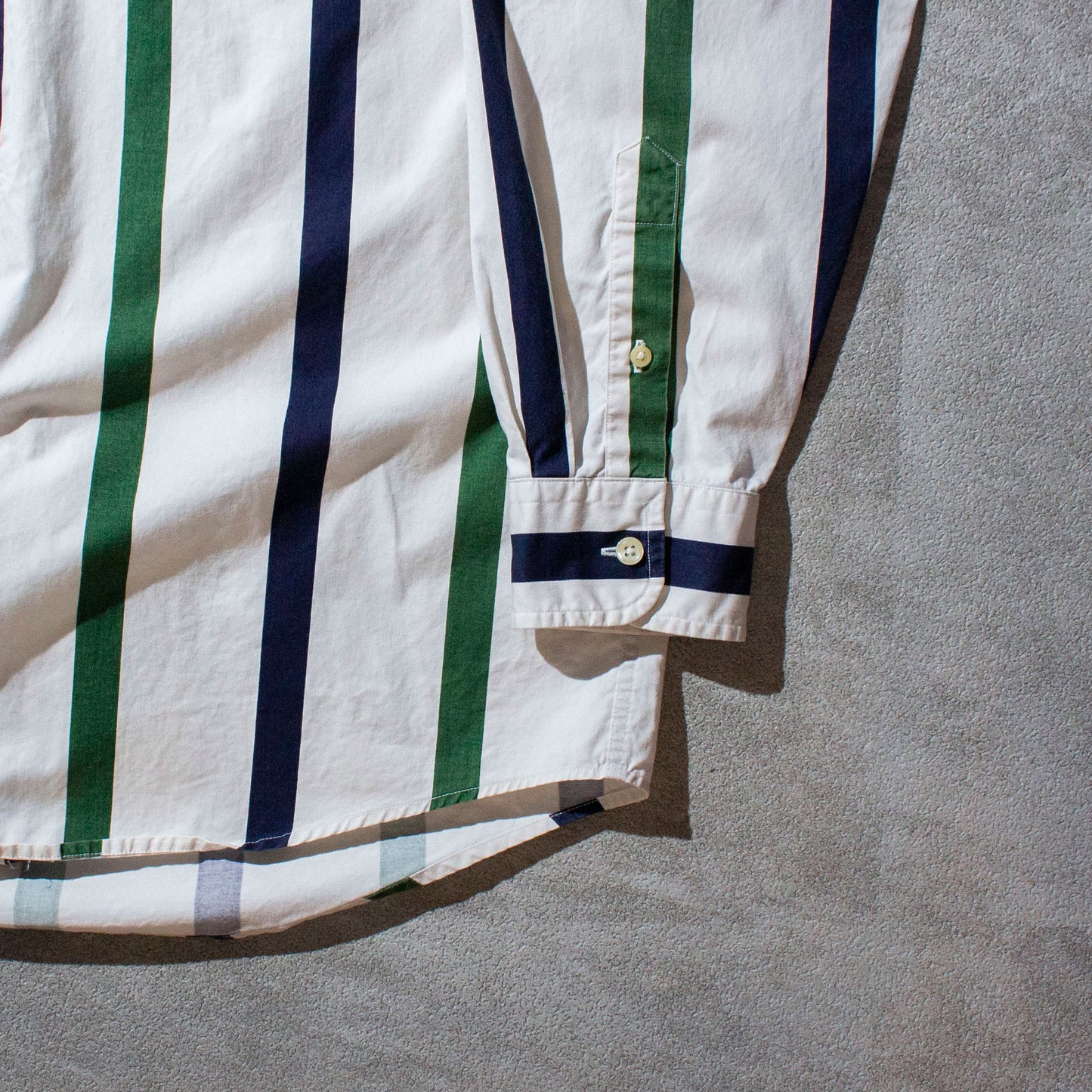 Cotton Poplin L/S Stripe Shirt