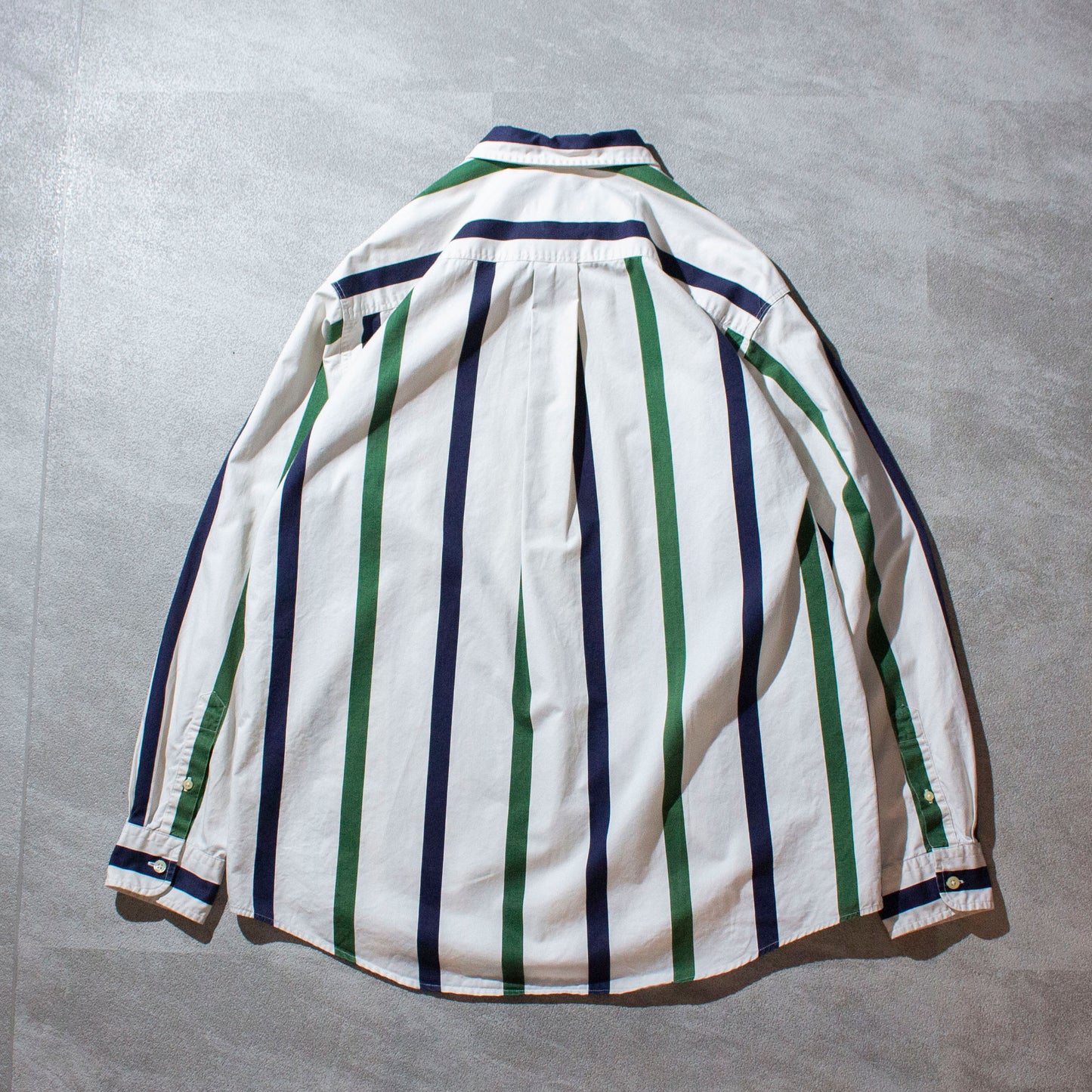 Cotton Poplin L/S Stripe Shirt