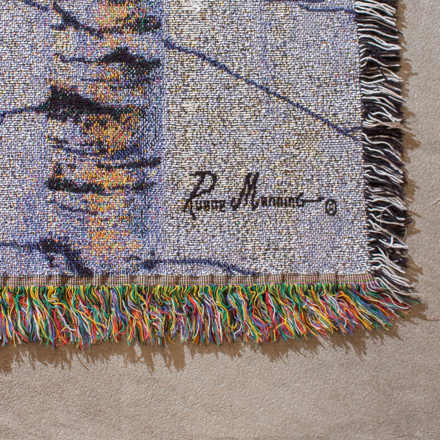 Cotton Wolf Blanket