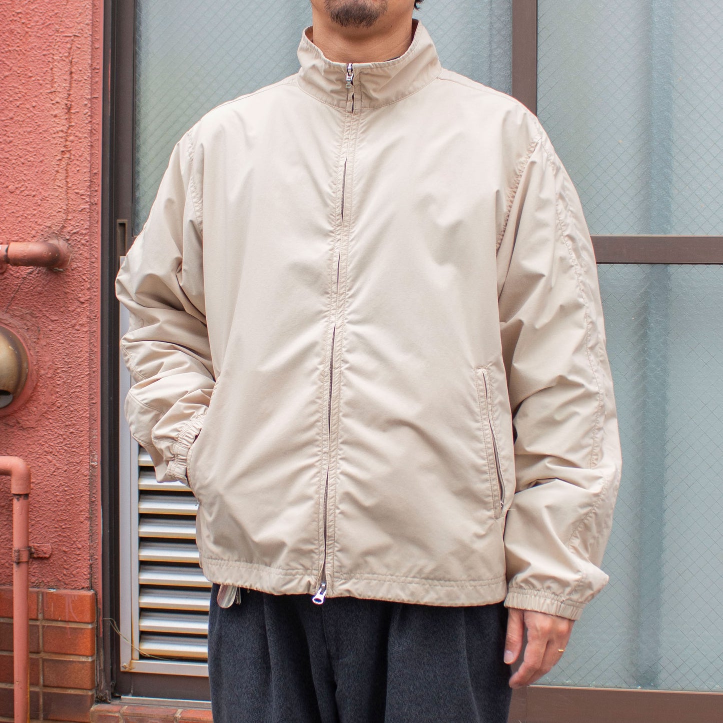 Nylon Windbreaker Jacket