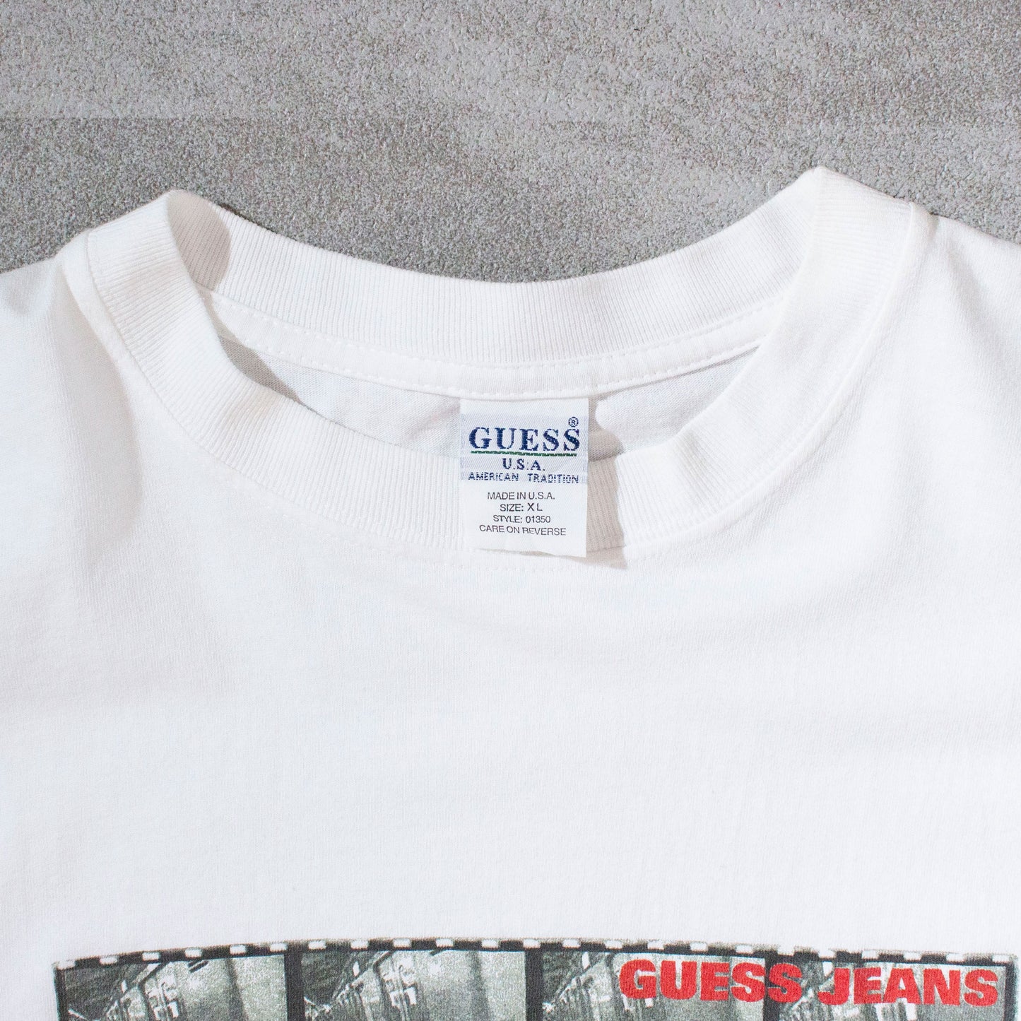 GUESS JEANS Photo T-Shirt Made in USA