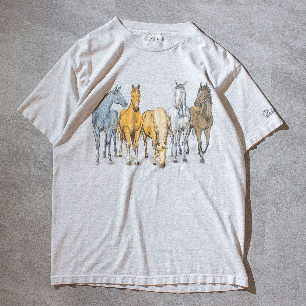 5horses Printed T-Shirt Made in U.S.A.