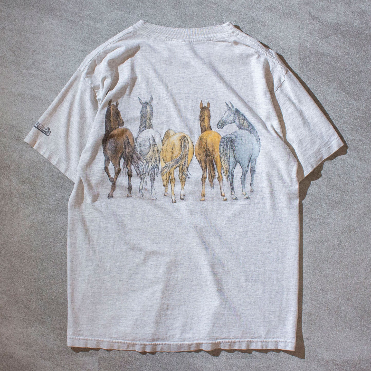 5horses Printed T-Shirt Made in U.S.A.