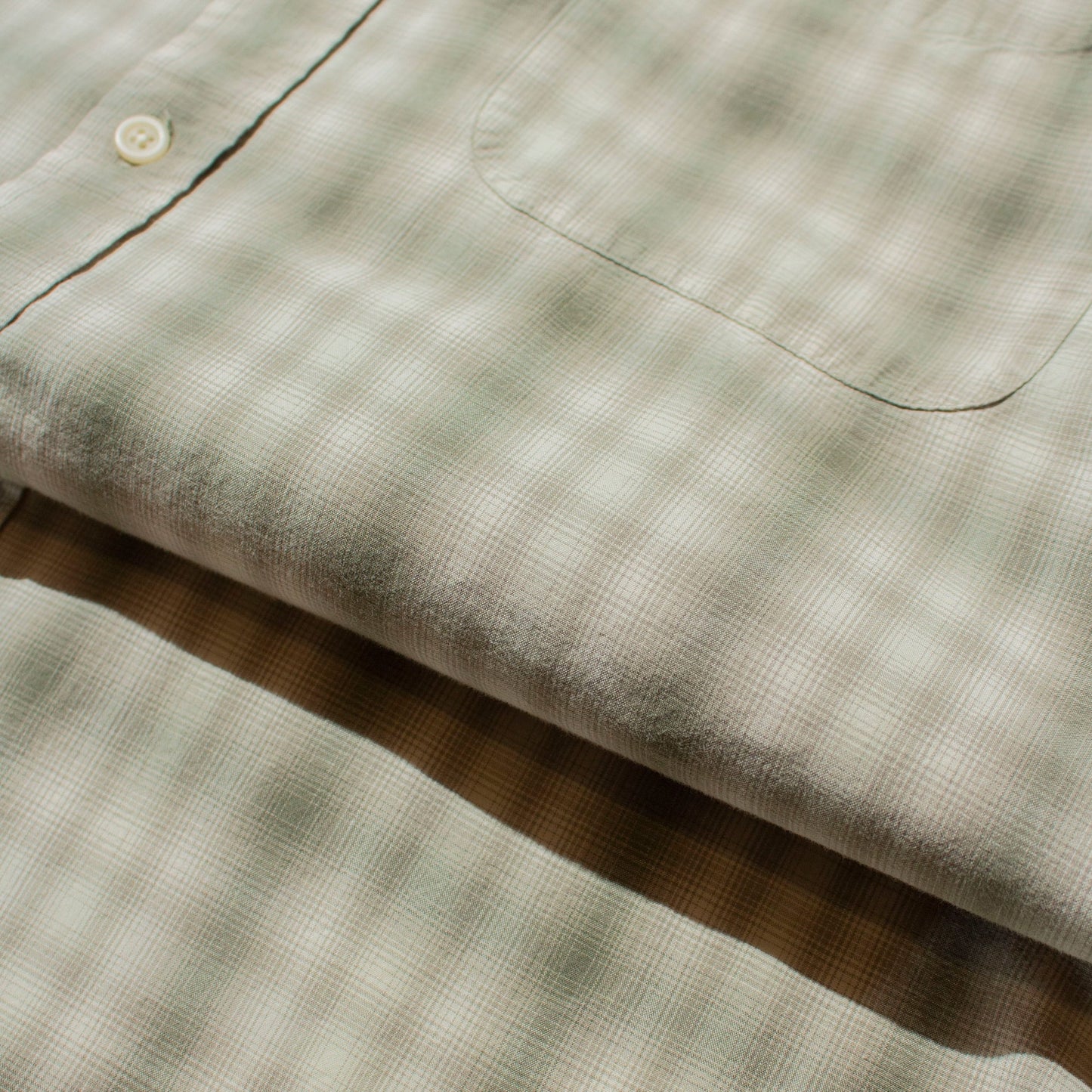 Cotton Ombre Check Shirt【L】