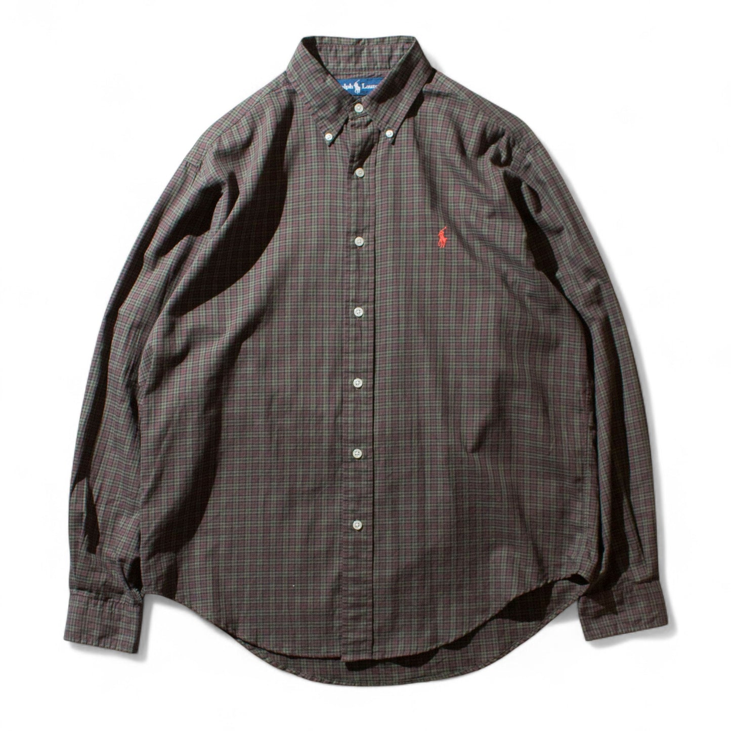"Classic Fit" Brown×Green Check BD Shirt