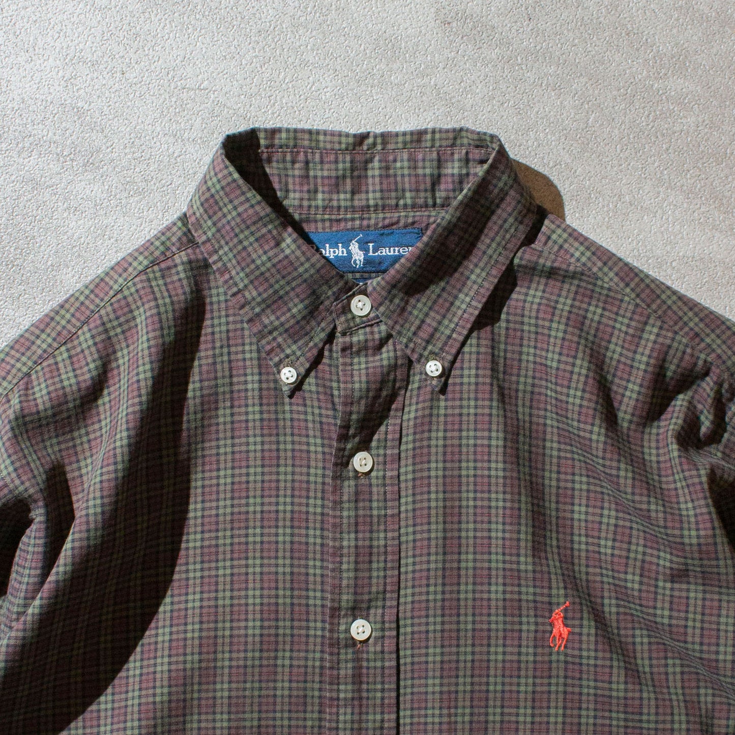 "Classic Fit" Brown×Green Check BD Shirt