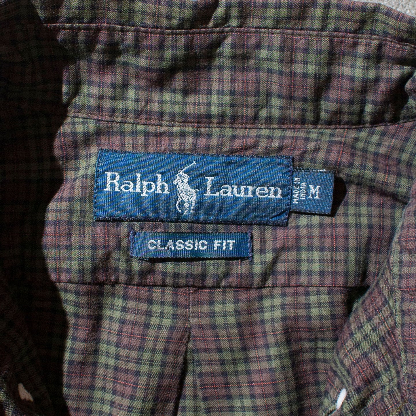 "Classic Fit" Brown×Green Check BD Shirt