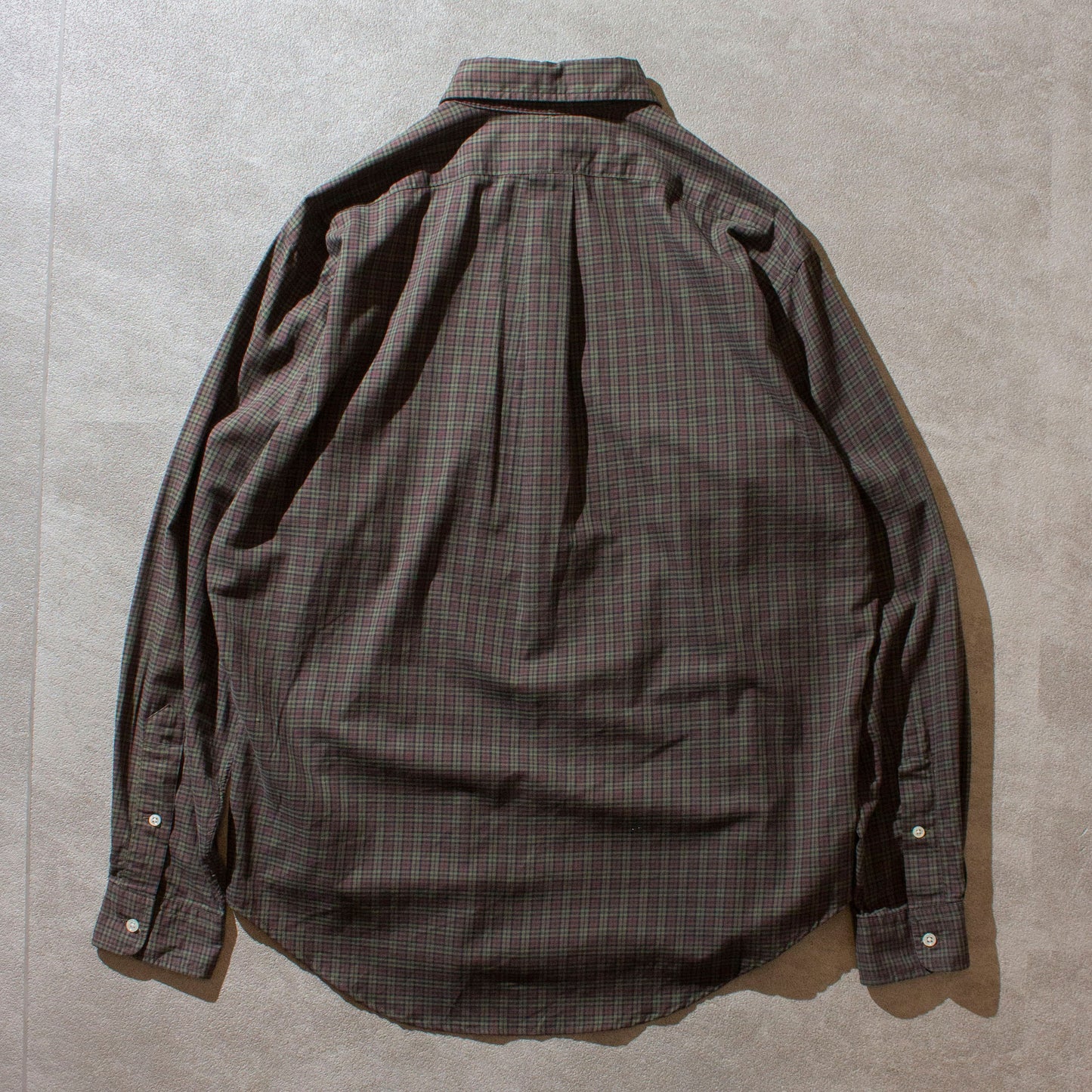 "Classic Fit" Brown×Green Check BD Shirt