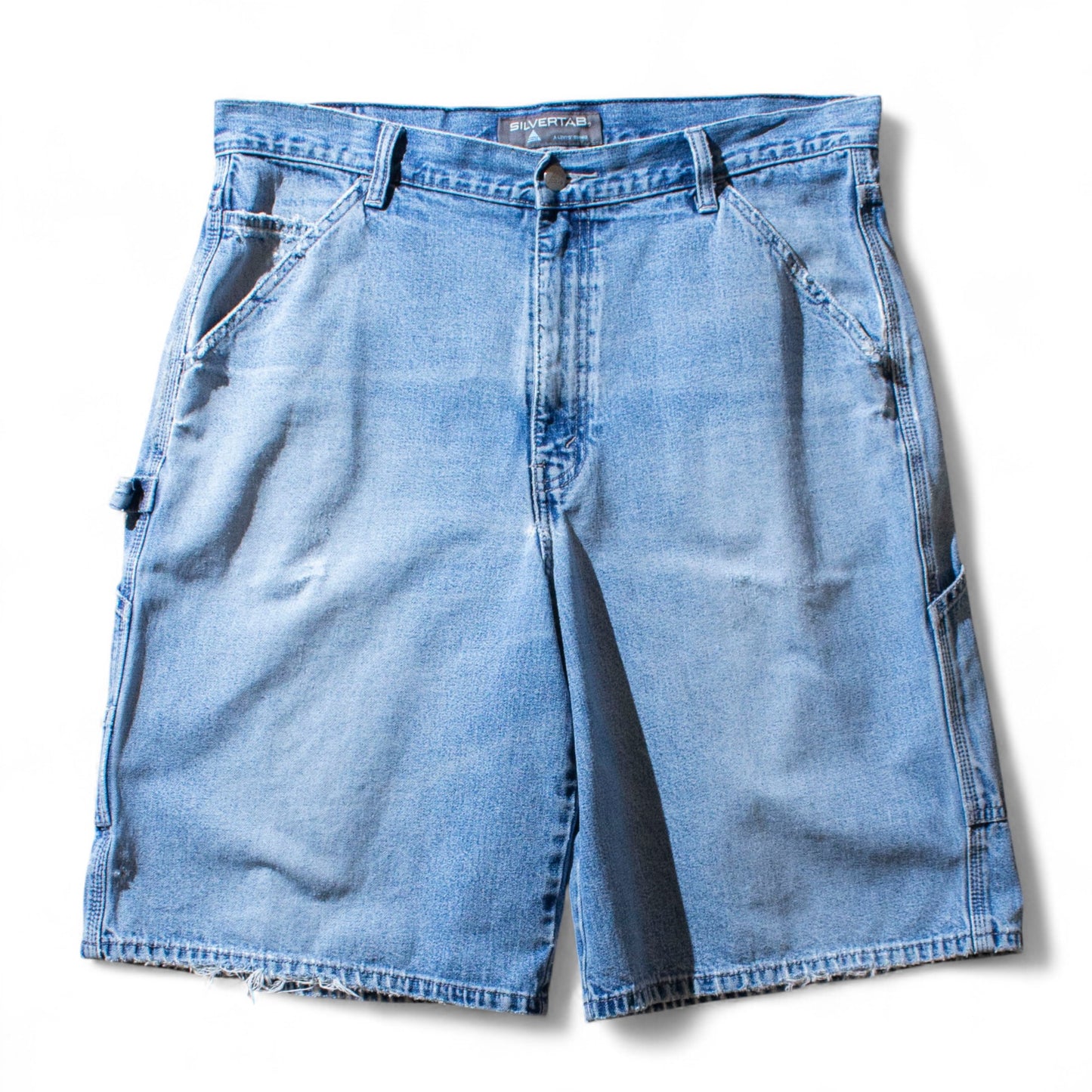 "SILVER TAB" Denim Painter Shorts