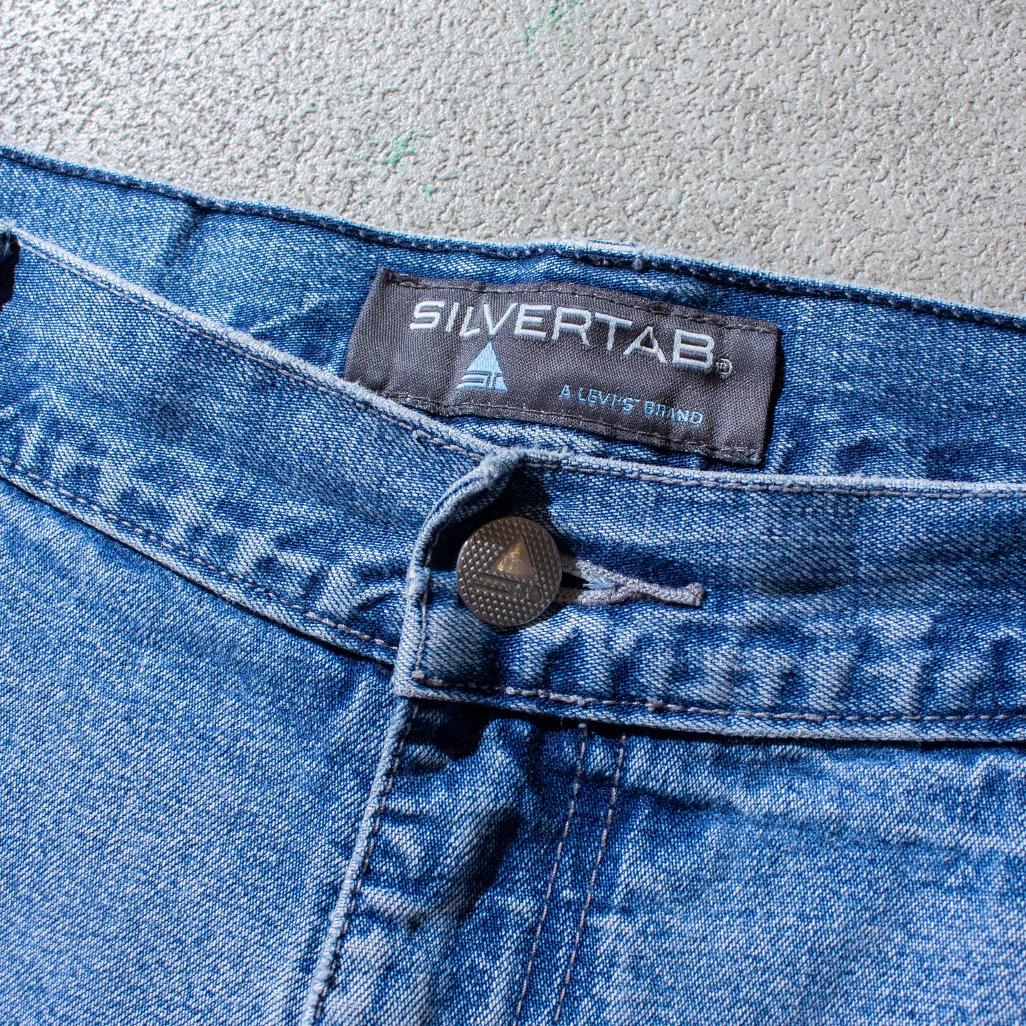 "SILVER TAB" Denim Painter Shorts
