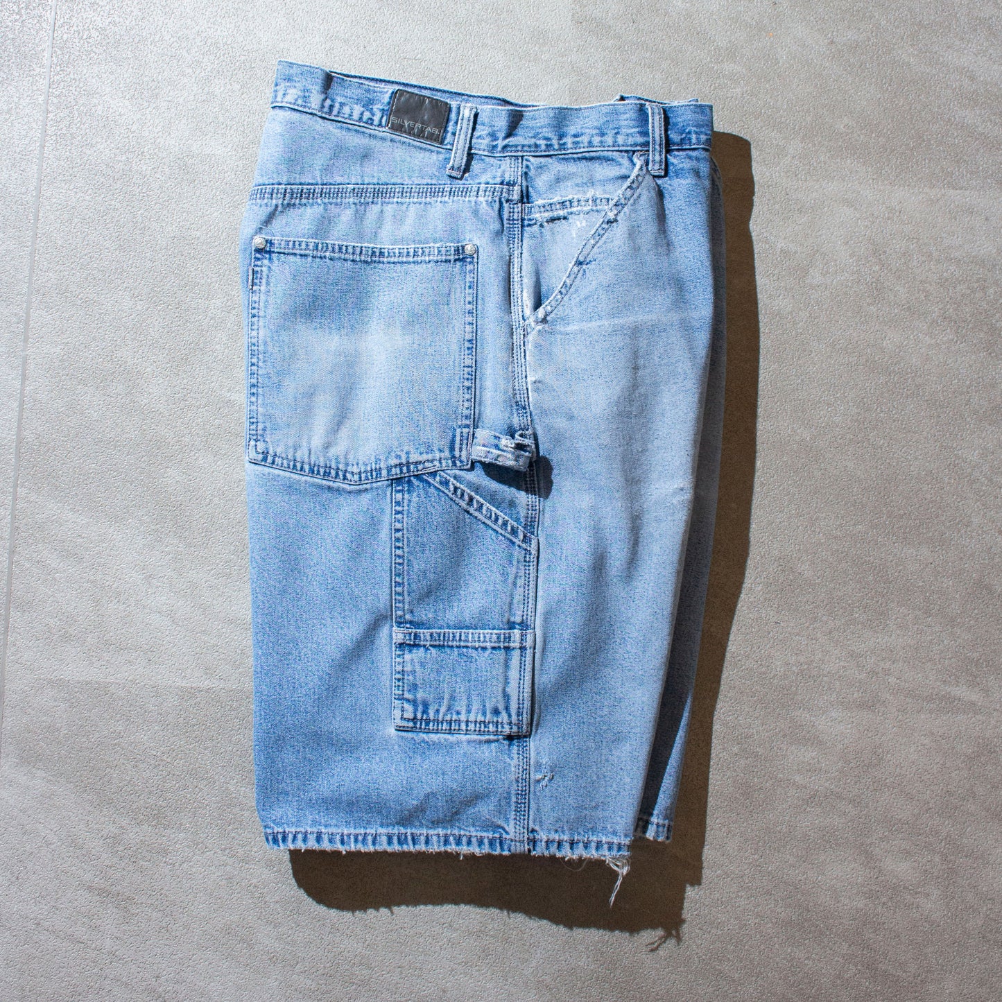 "SILVER TAB" Denim Painter Shorts