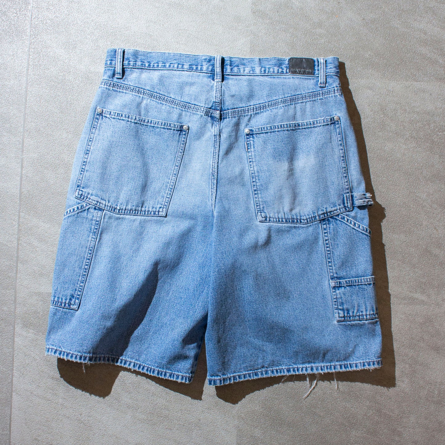 "SILVER TAB" Denim Painter Shorts