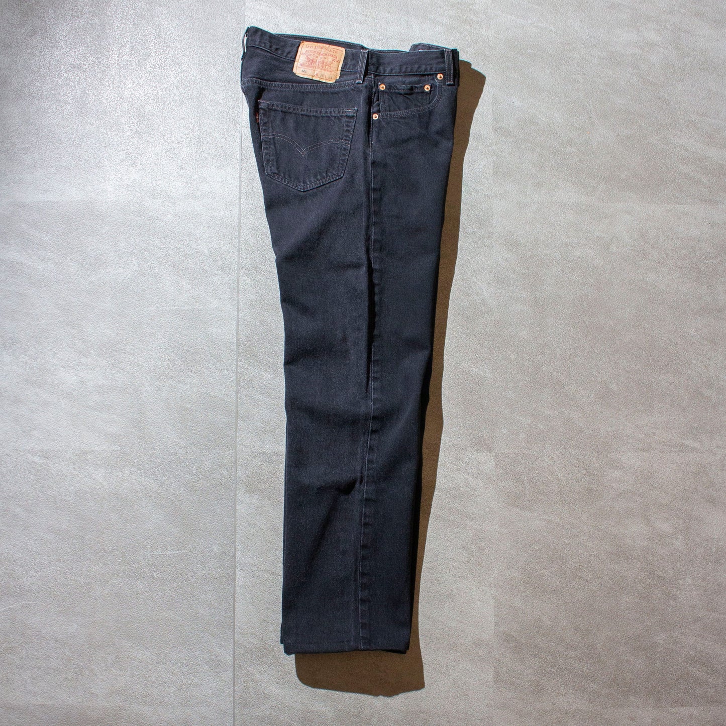 501 "後染め" Black Denim Pants