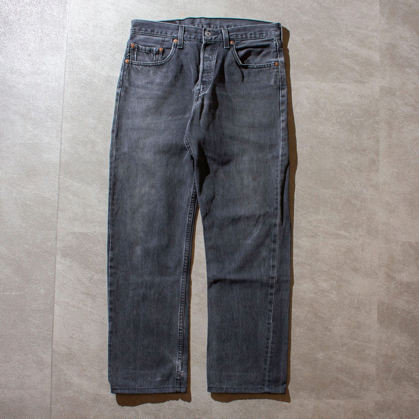 501 "後染め" Black Denim Pants