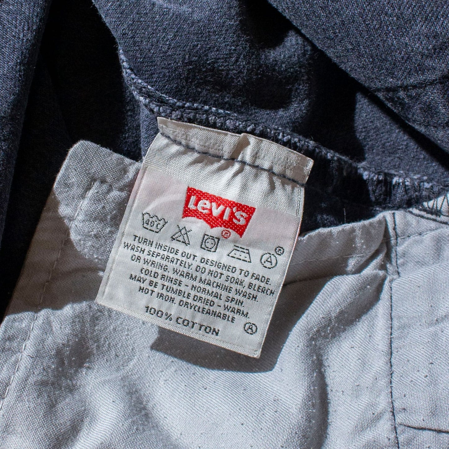 501 "後染め" Black Denim Pants