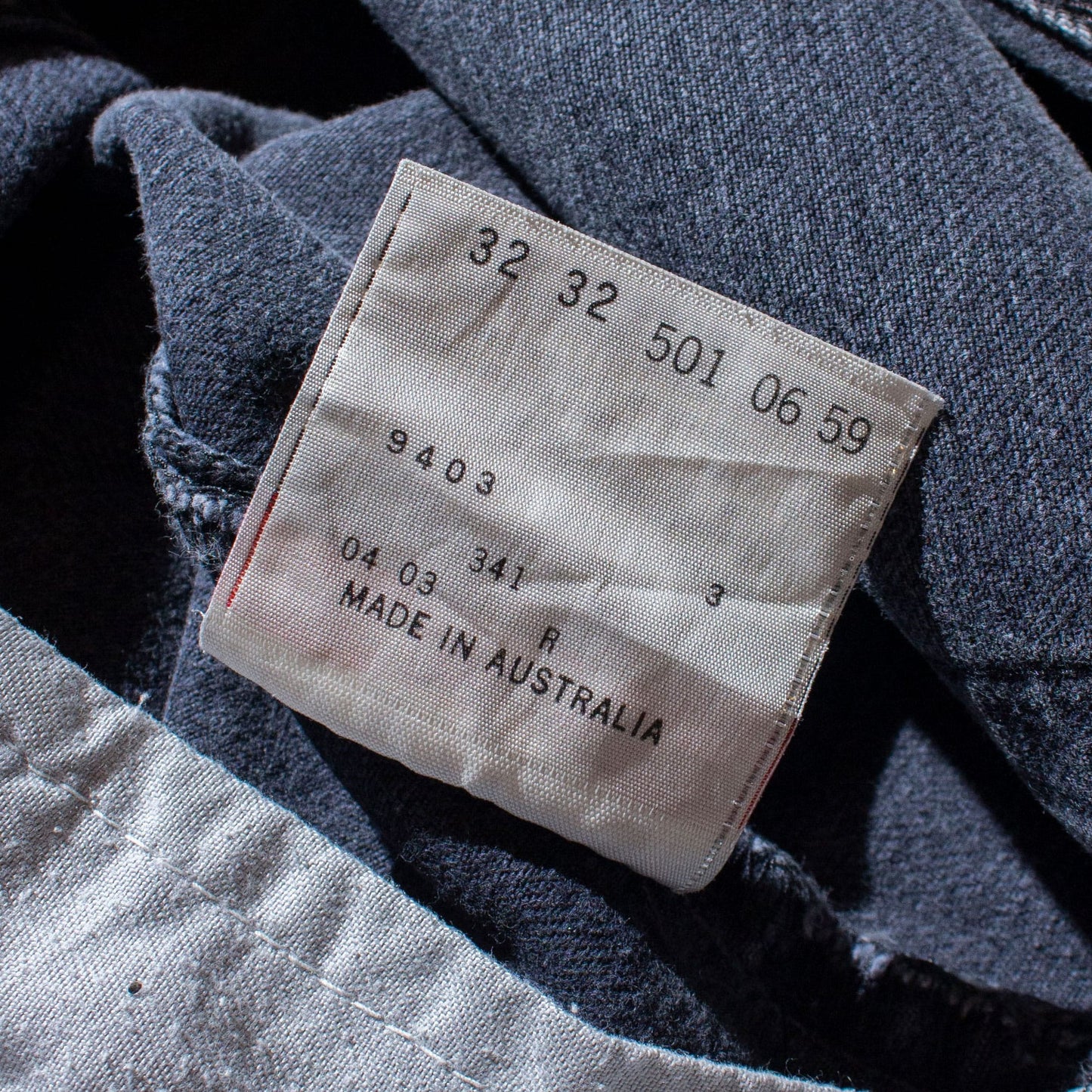 501 "後染め" Black Denim Pants