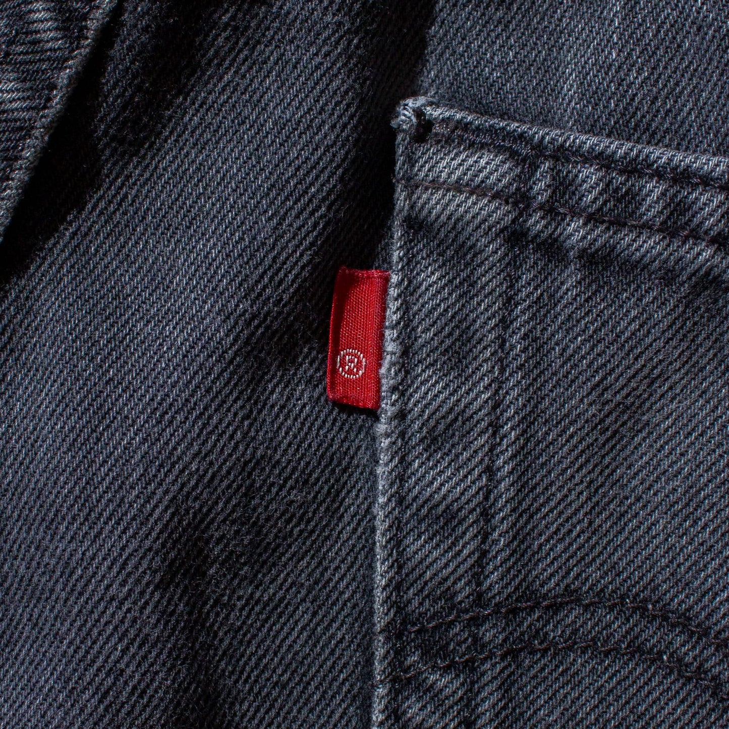 501 "後染め" Black Denim Pants
