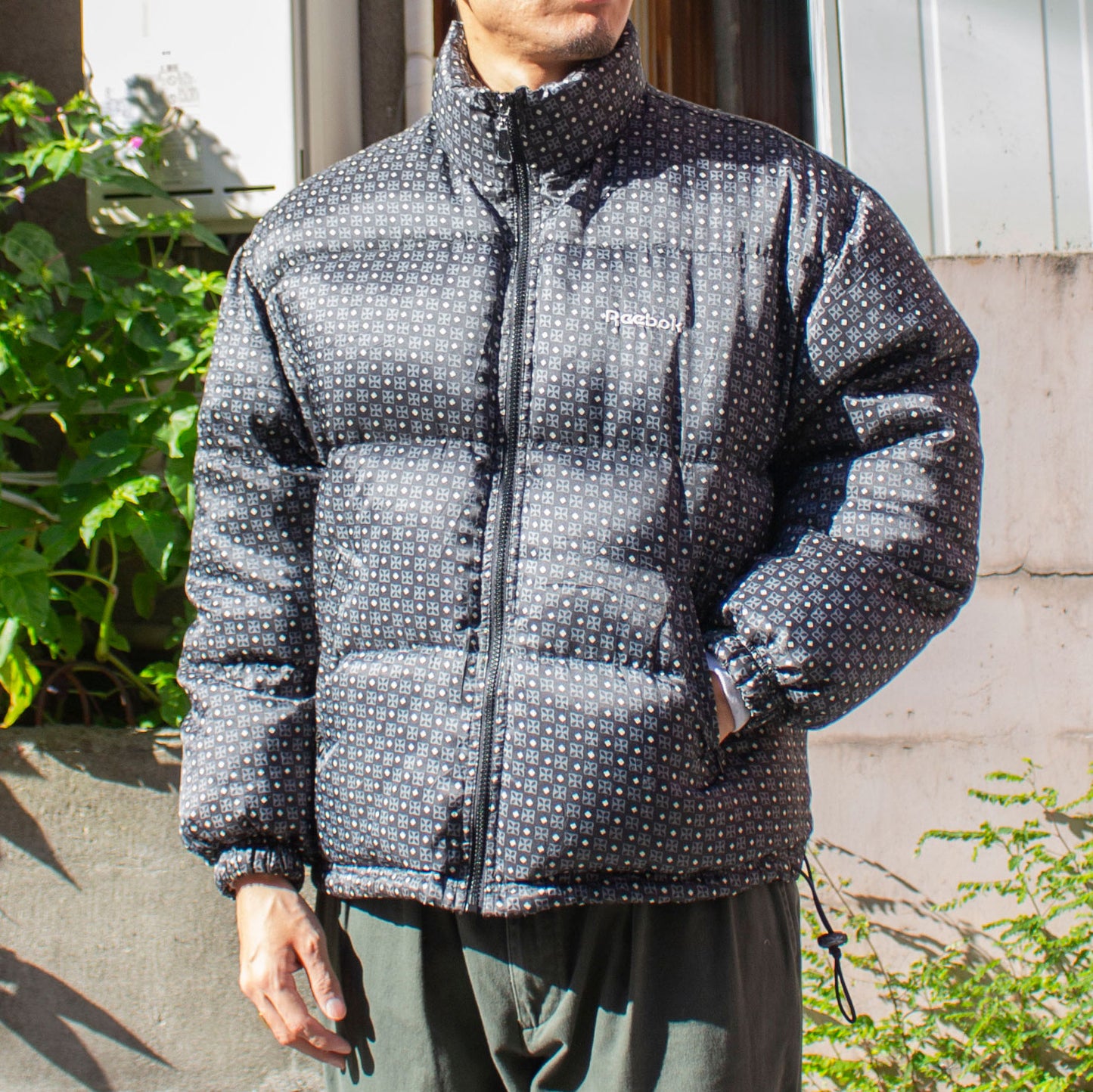 Komon Pattern Down Jacket