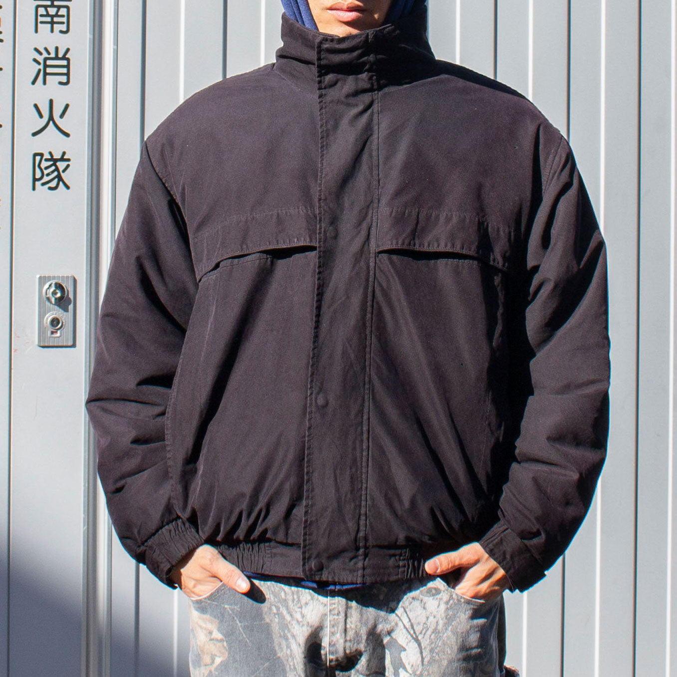 Micro Suede Padded Blouson