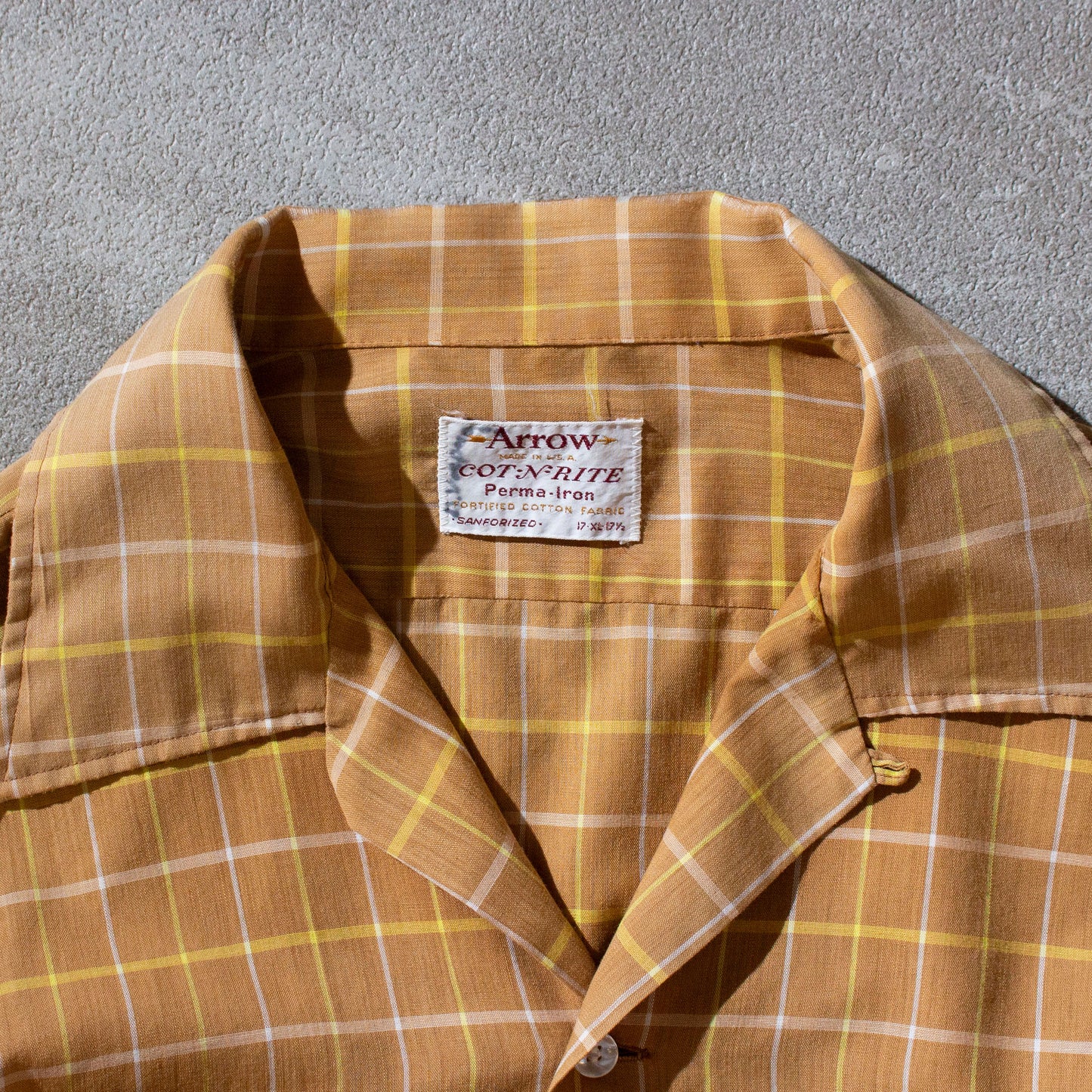 Cotton Open Collar Shirt Made in U.S.A.